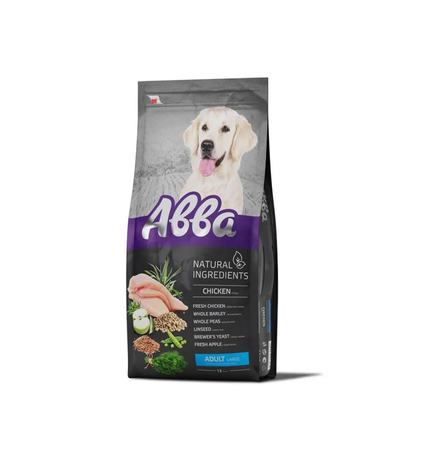 ABBA Natural Ingredients Adult Dog Food with Chicken 12 kg - Buy Online on GoSupps.com