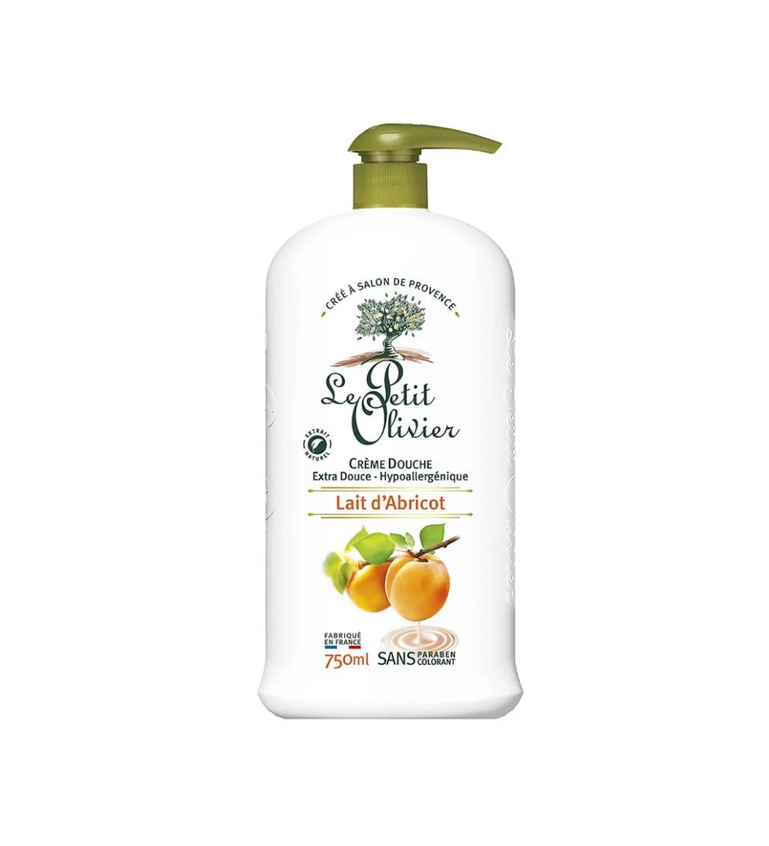 Le Petit Olivier shower Gel Apricot Milk 750 ml - Buy Online on GoSupps.com