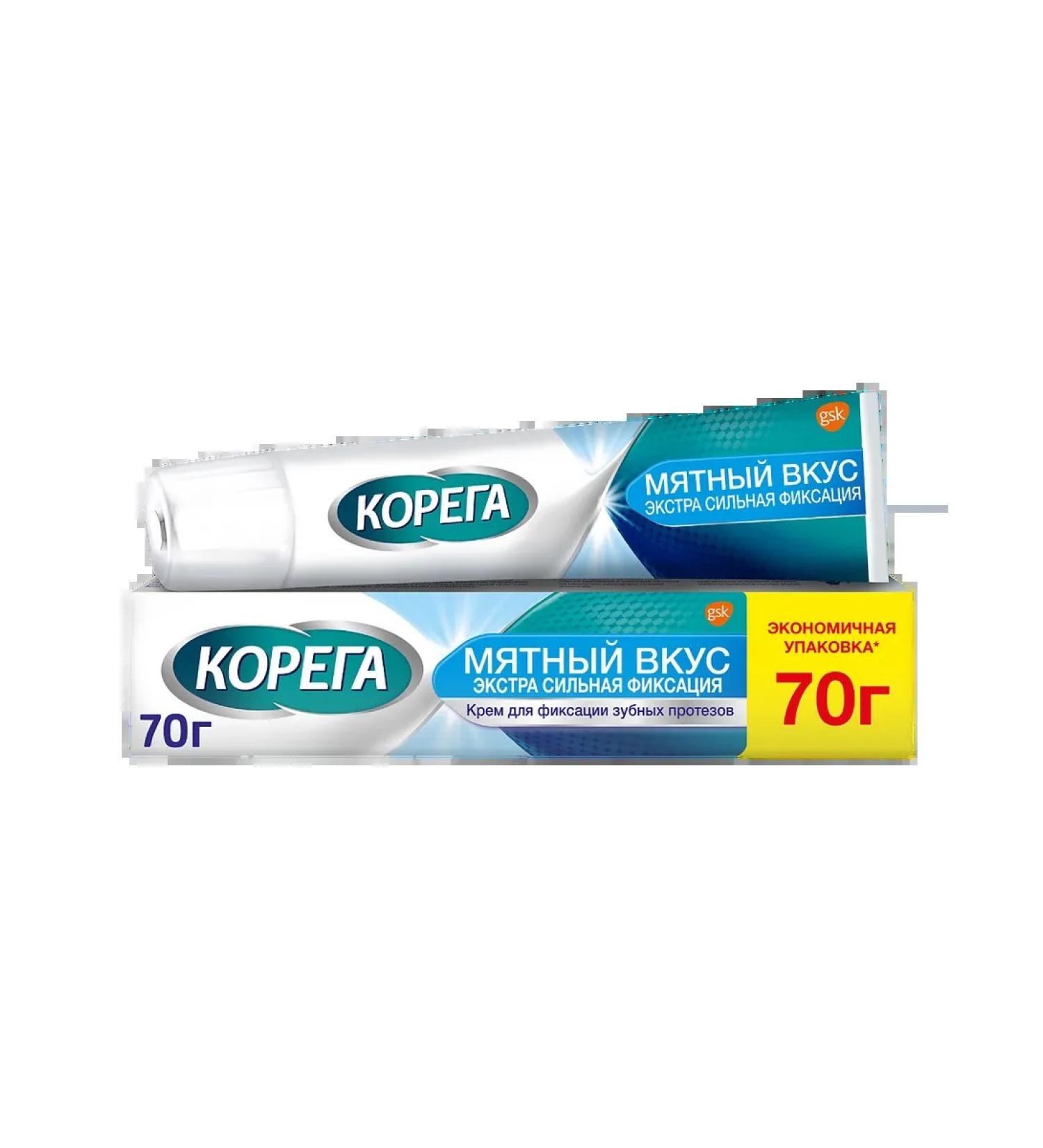 Korega cream for fixing dentures mint taste Extras ... - Buy Online on GoSupps.com