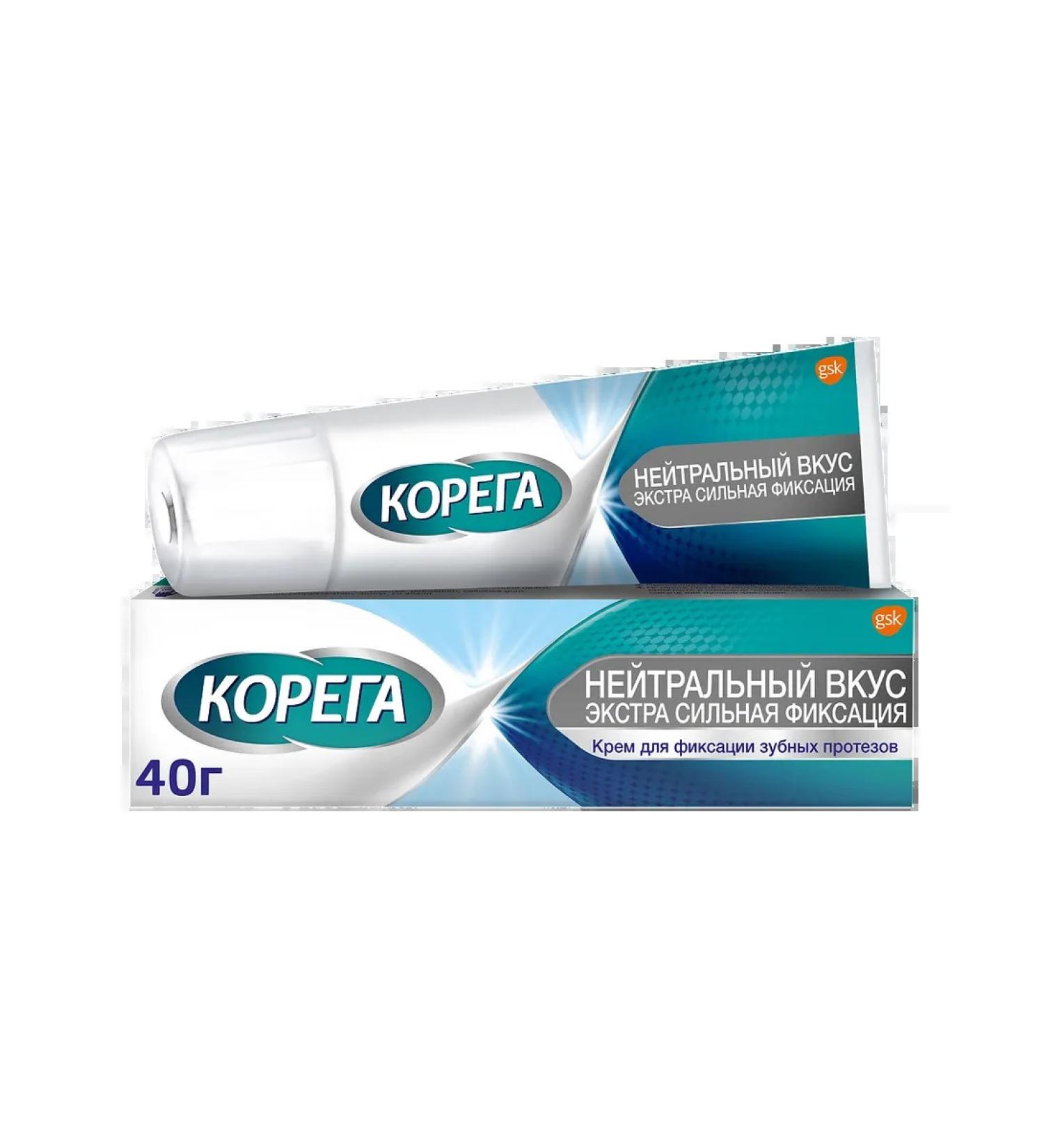 Korega neutral taste cream for fixing dentures 40 ... - Buy Online on GoSupps.com