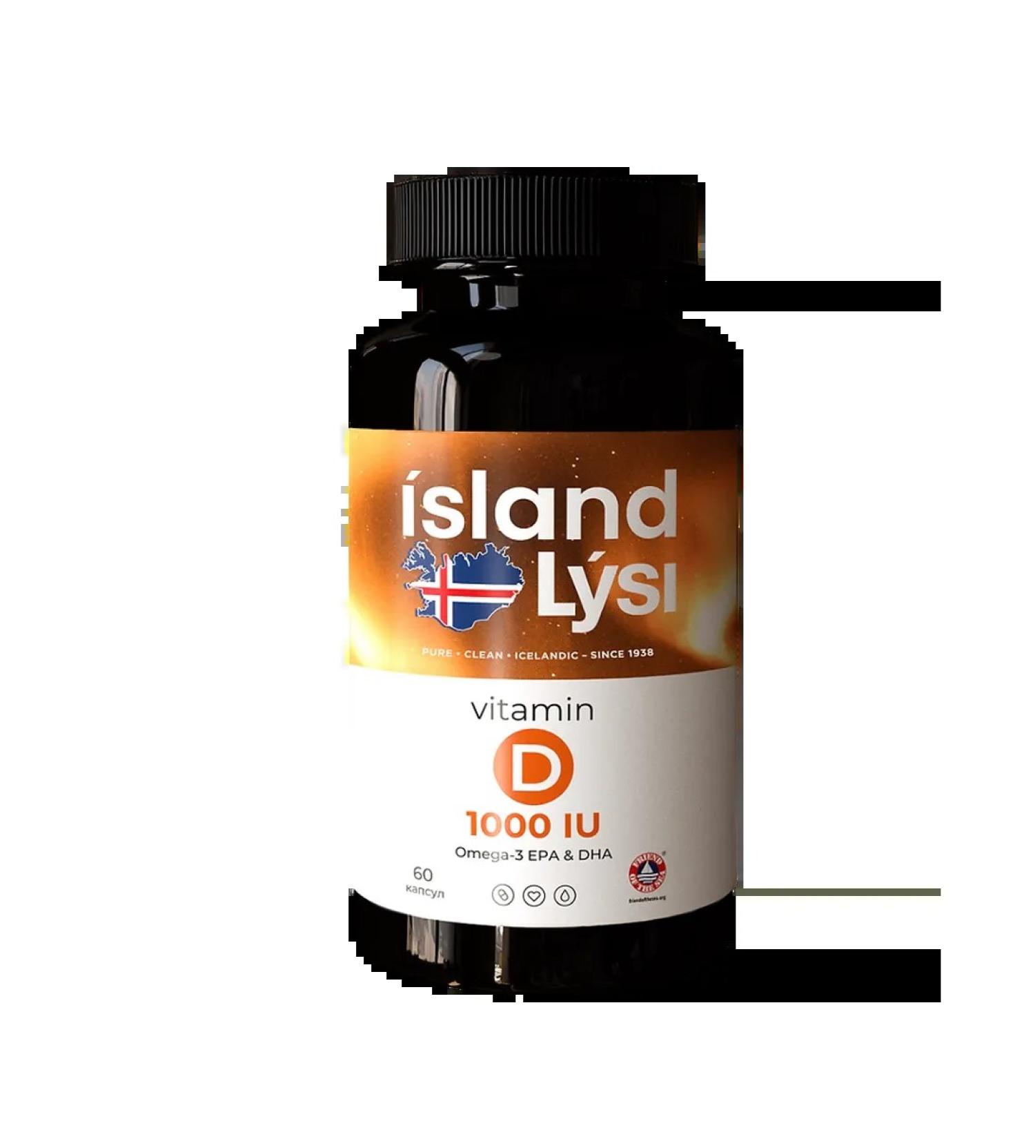 Lysi omega-3 with vitamin D 1000 ME capsules of 150 mg 60 pcs