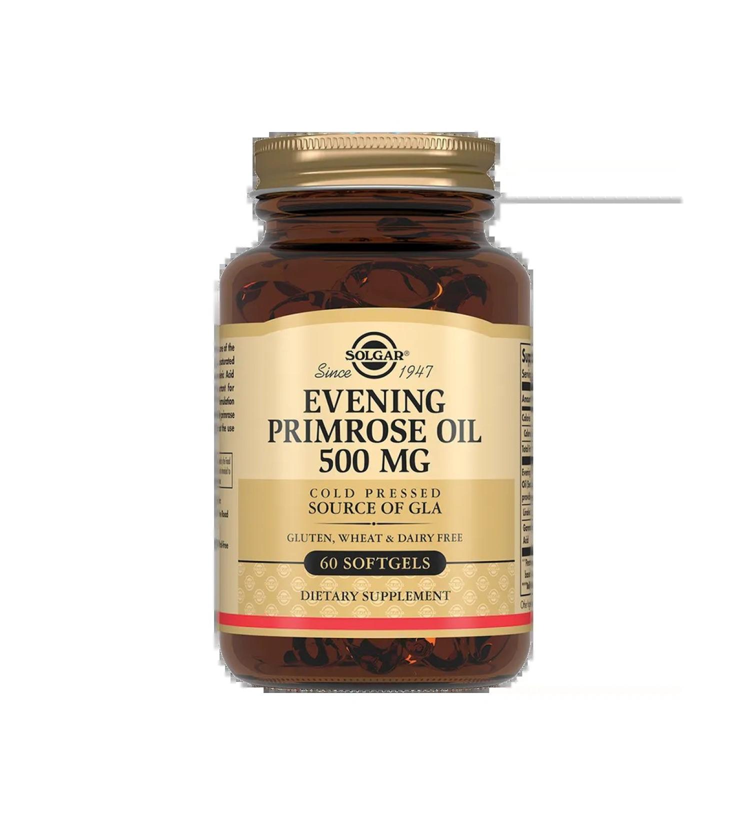 Solgar Oil Priguli of the Evening 500 mg capsule weighing 718 mg 6 ...