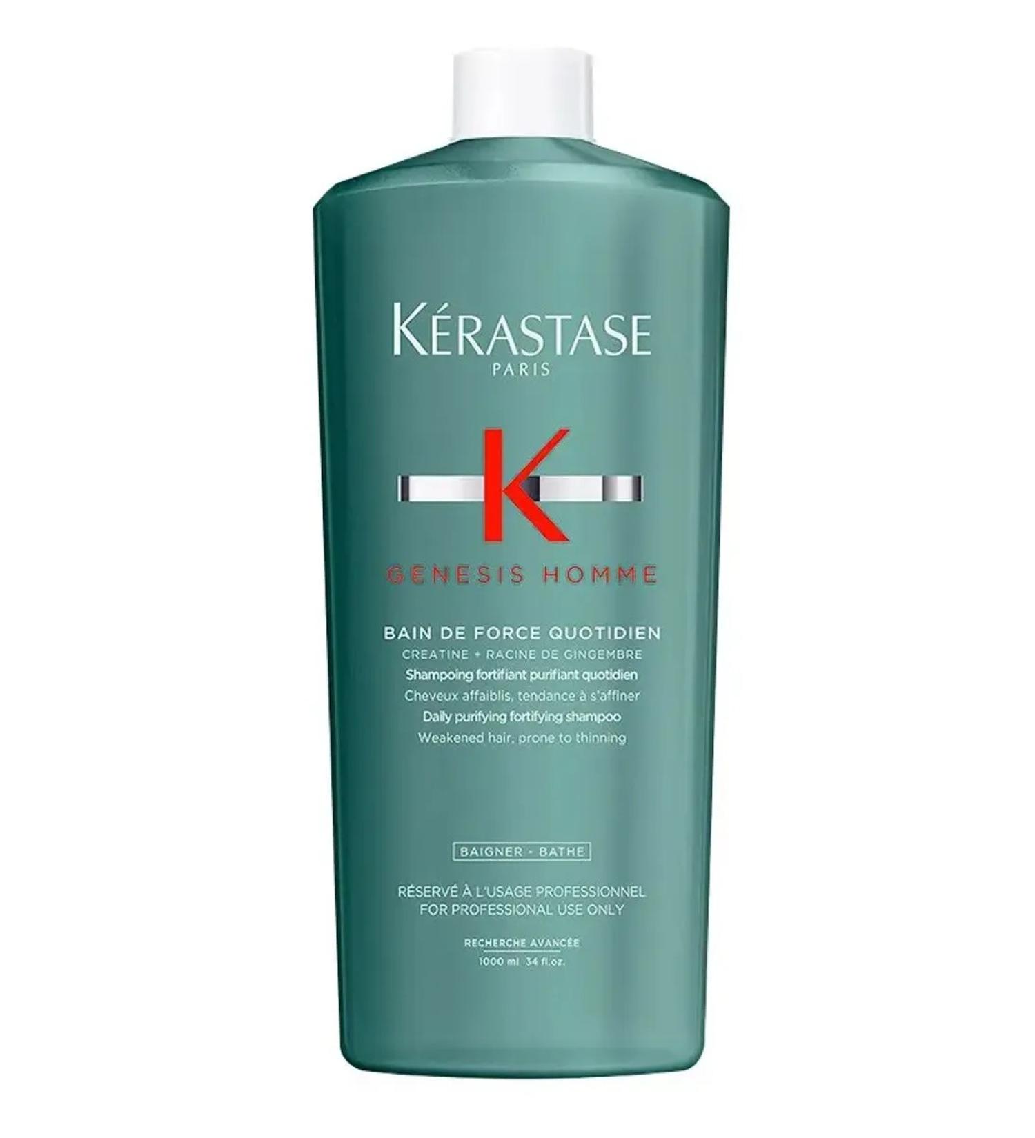 Kerastase Genesis Homme shampoo 1000 ml for hair volume - Buy Online on GoSupps.com