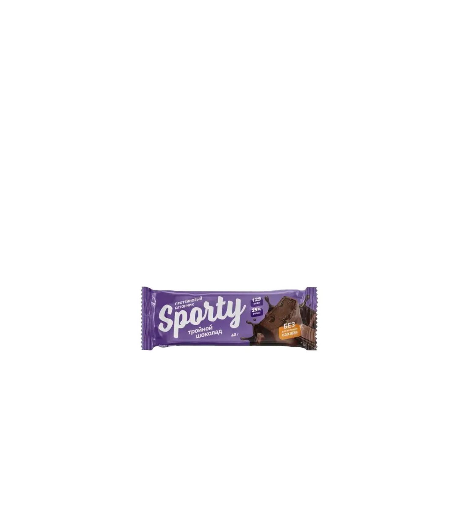 Sporty Protein bar of triple chocolate