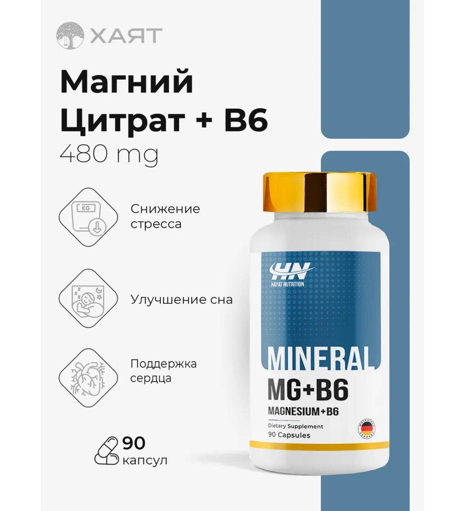 HAYAT Magnesium B6 - Buy Online on GoSupps.com