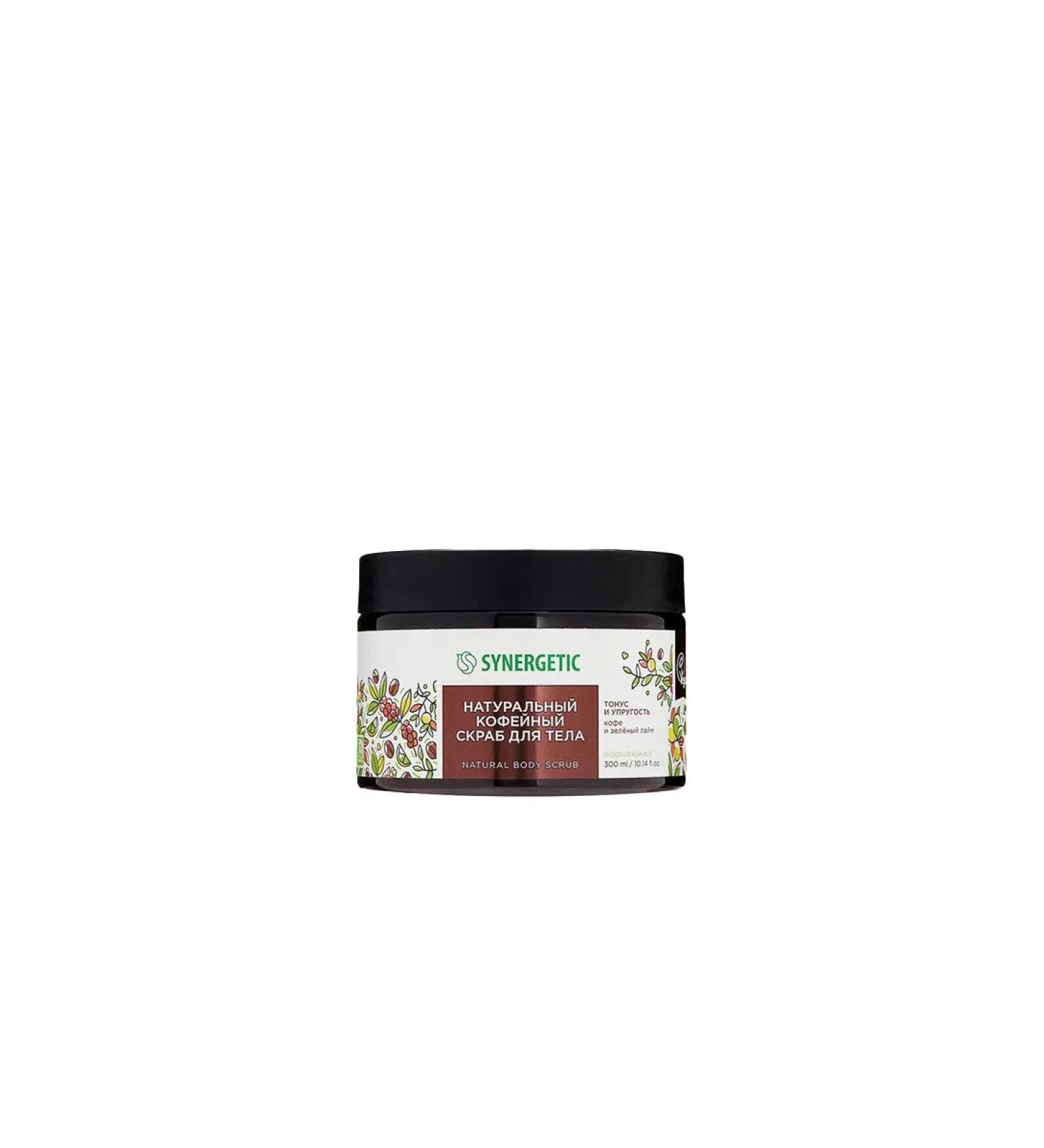 SYNERGETIC Body scrub "Tonus and elasticity" coffee