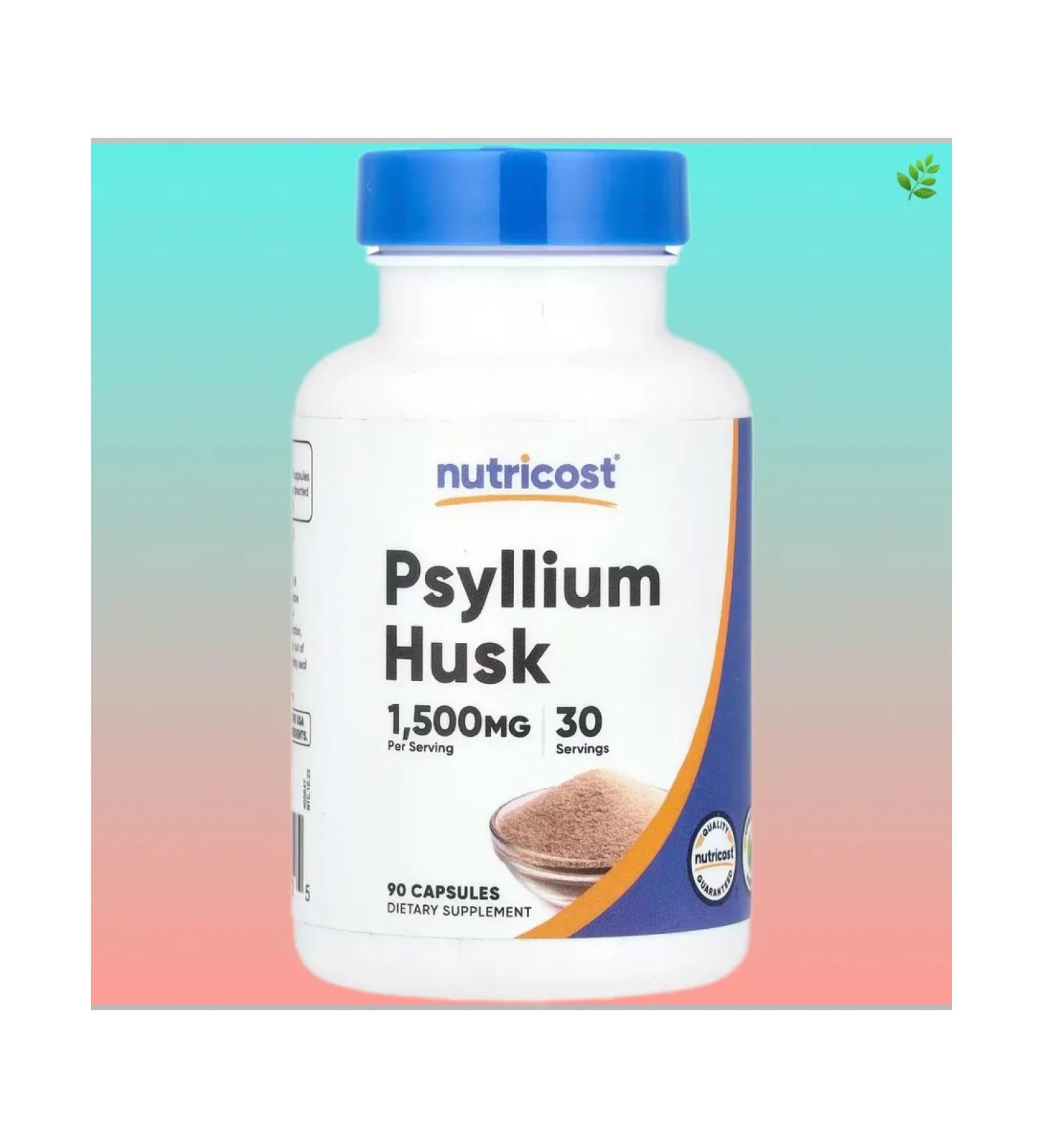Nutricost Psyllium husk of plantain seeds 90 capsules