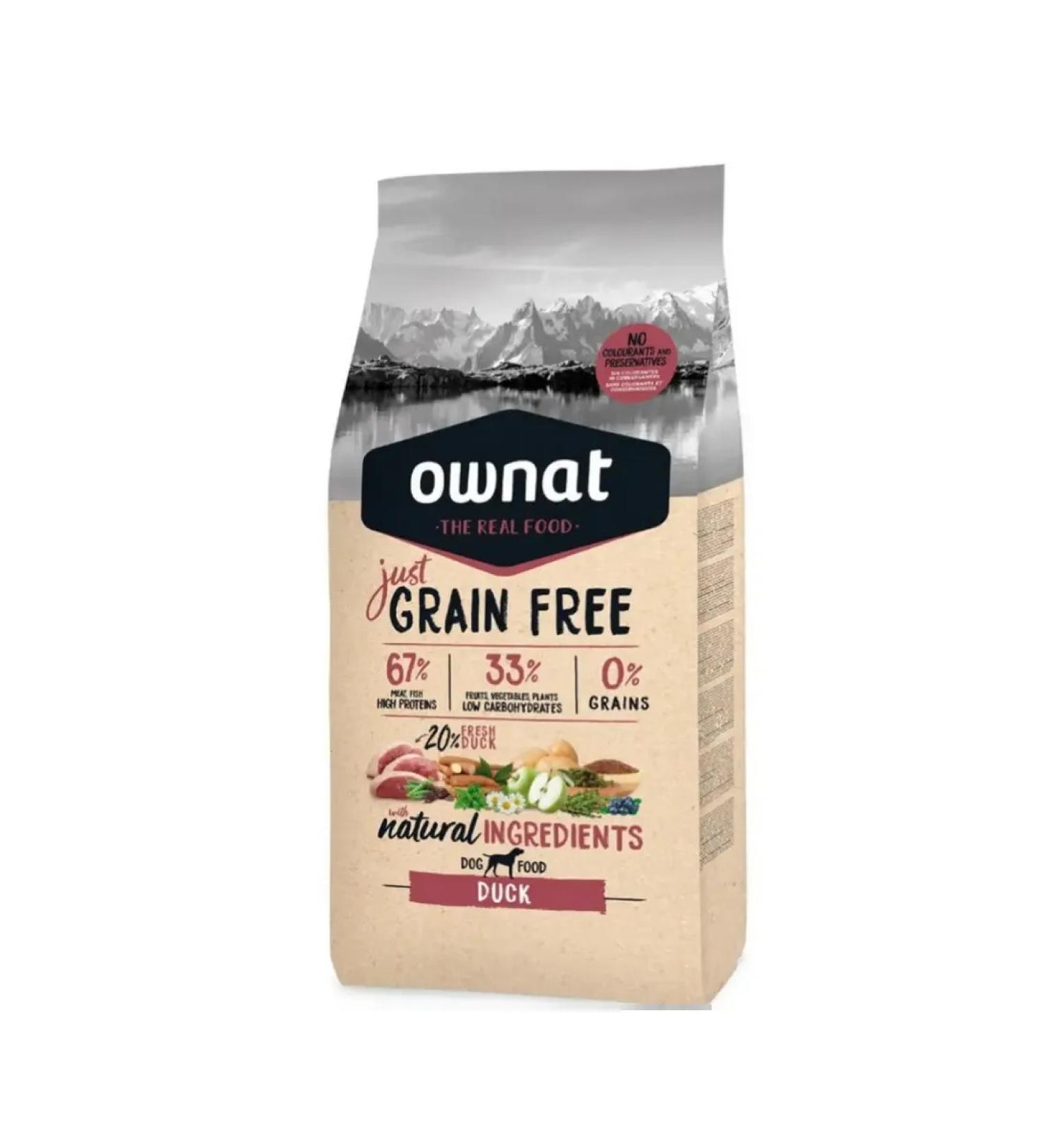 Ownat Dry food for adult dogs with a duck 14 kg - Buy Online on GoSupps.com