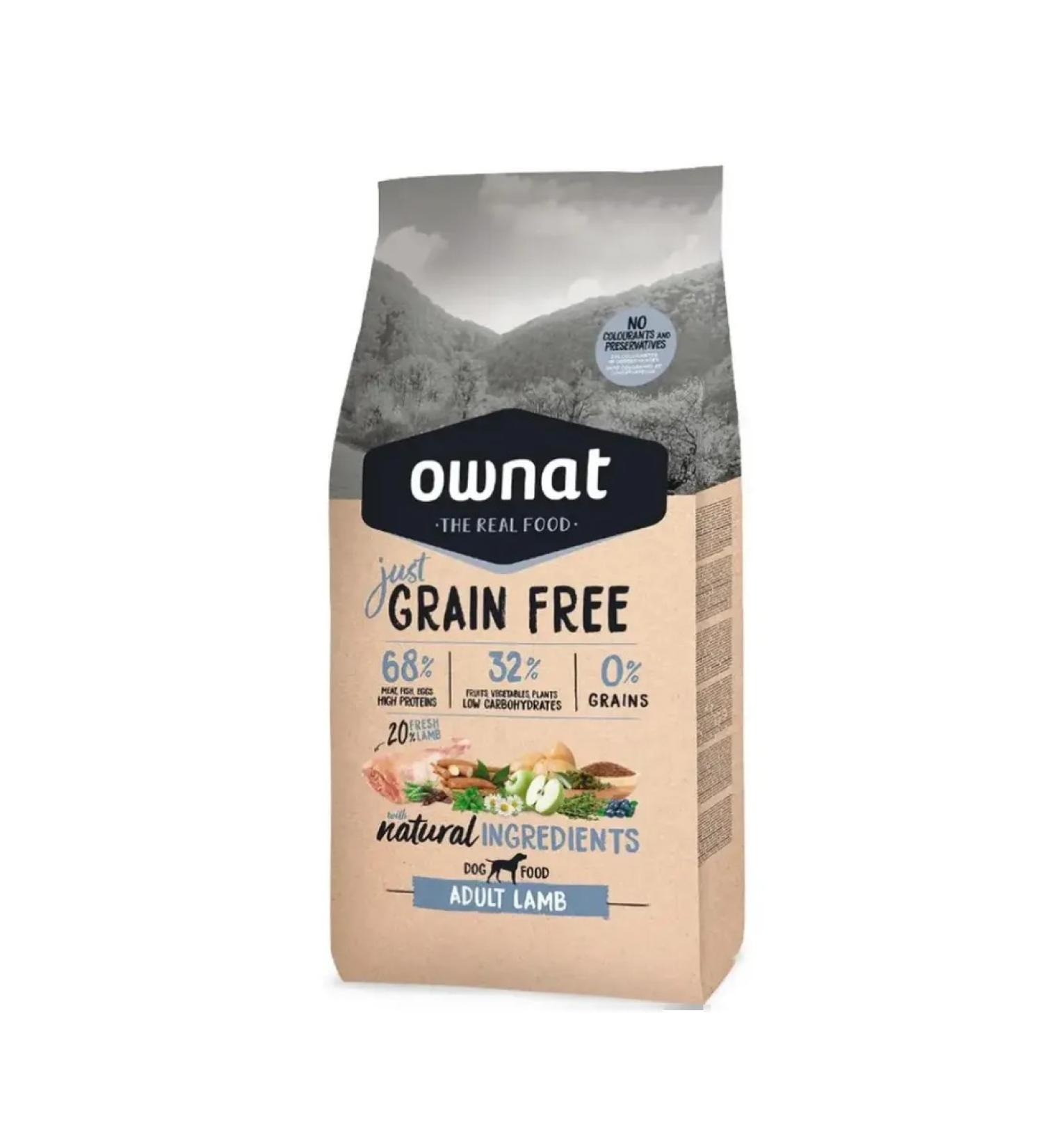Ownat Dry food for adult dogs with lamb 14 kg - Buy Online on GoSupps.com