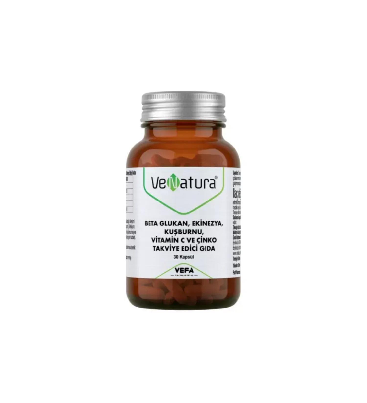 Venatura Beta-glucan rosehip vitamin C and zinc - Buy Online on GoSupps.com