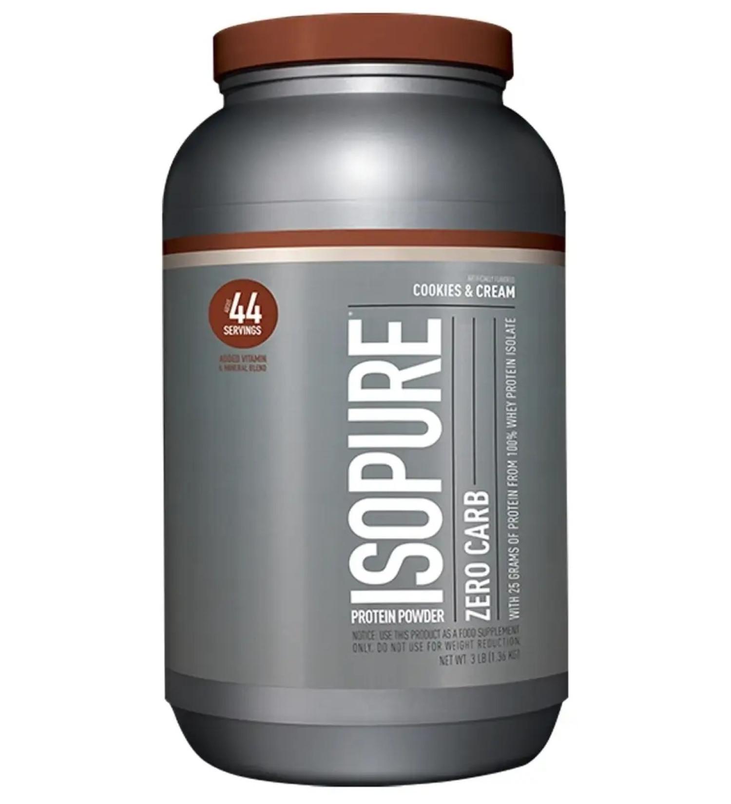 Isopure Protein Zero Carb 1360 g - cookies with cream - Buy Online on GoSupps.com