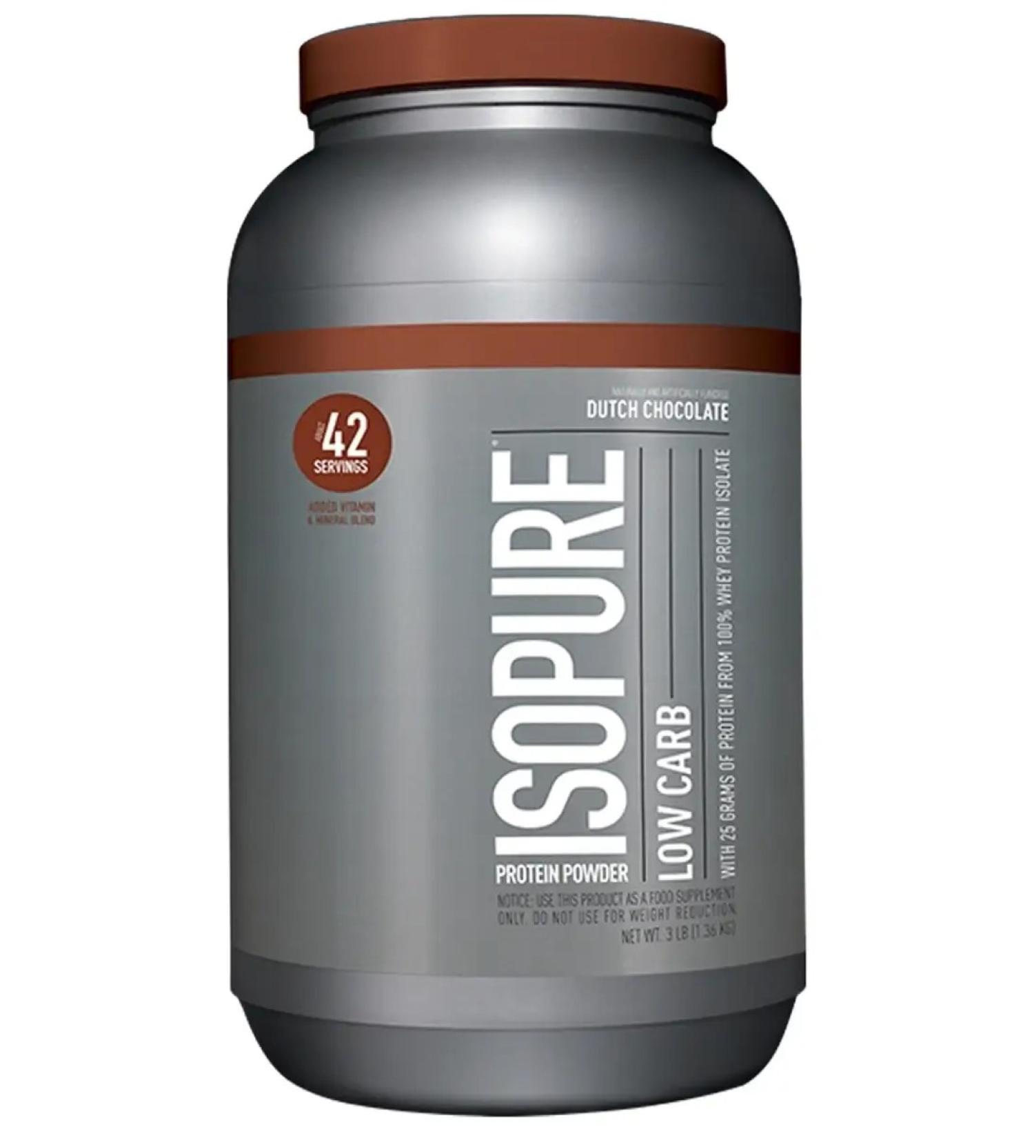 Isopure Protein Low Carb 1360 g - Danish chocolate - Buy Online on GoSupps.com