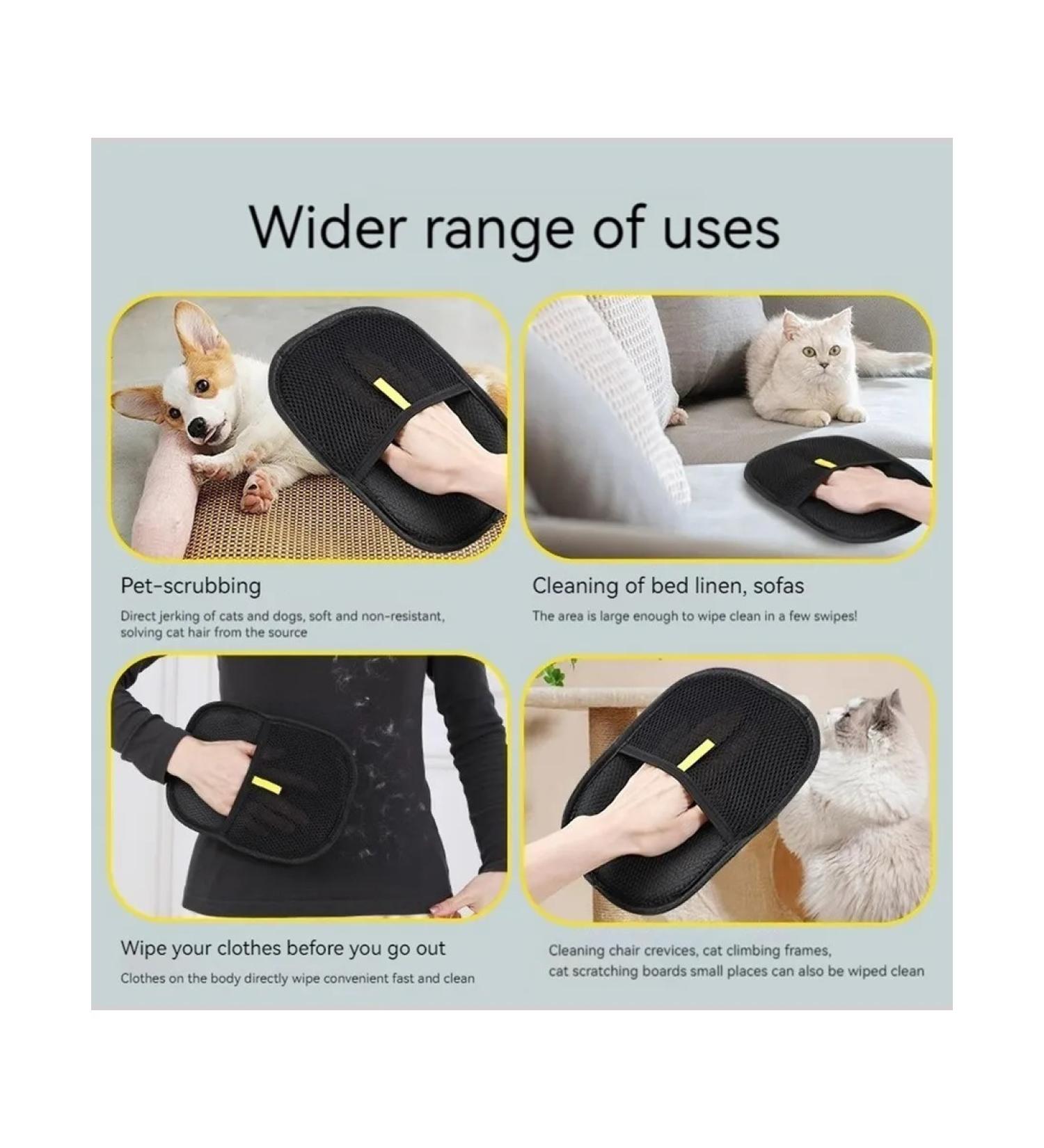 Pet Hair Remover Gloves Double SideDed Groloves Antista - Buy Online on GoSupps.com