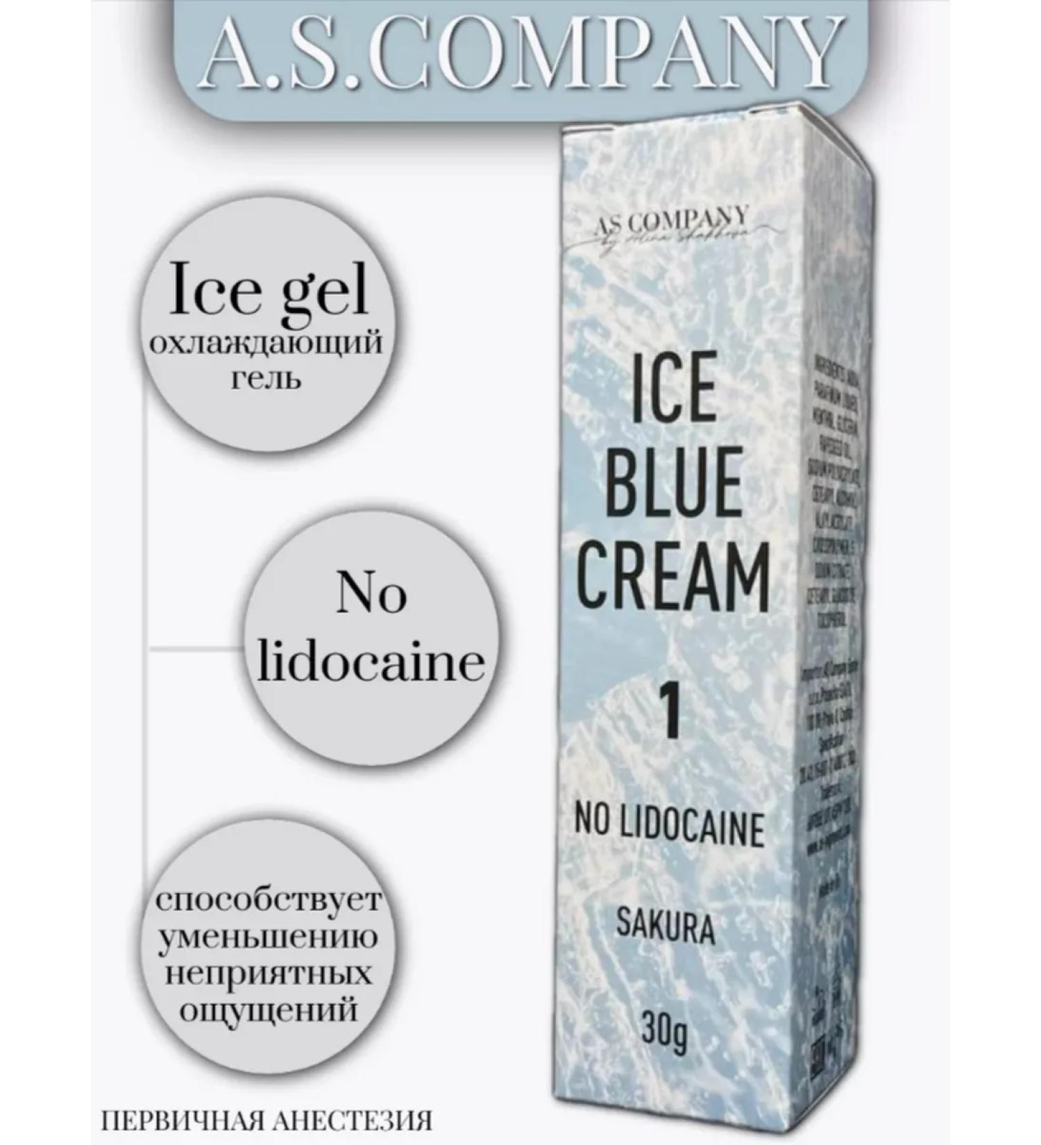 AS COMPANY BY ALINA SHAKHOVA AS Ice Blue Cream a cooling lidocaine-free gel 30g - Buy Online on GoSupps.com