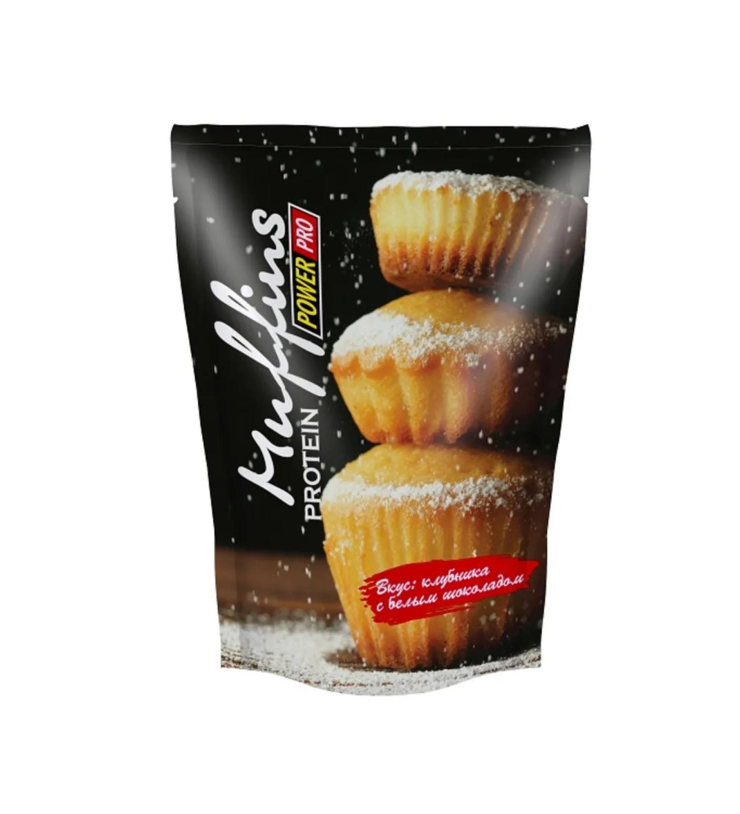 POWER PRO Protein Cupcake Mix 600g Strawberry with White Chocolate