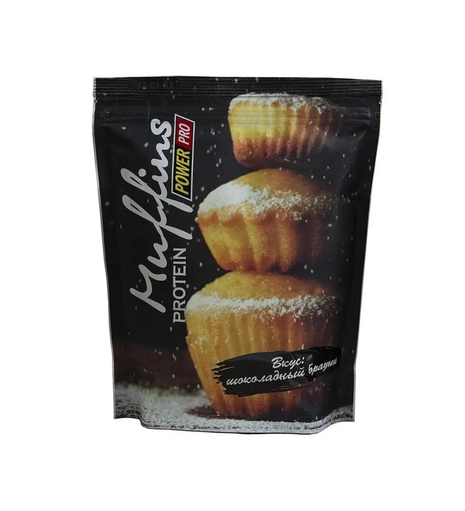 POWER PRO Protein mixture for cupcakes 600 g chocolate brownie