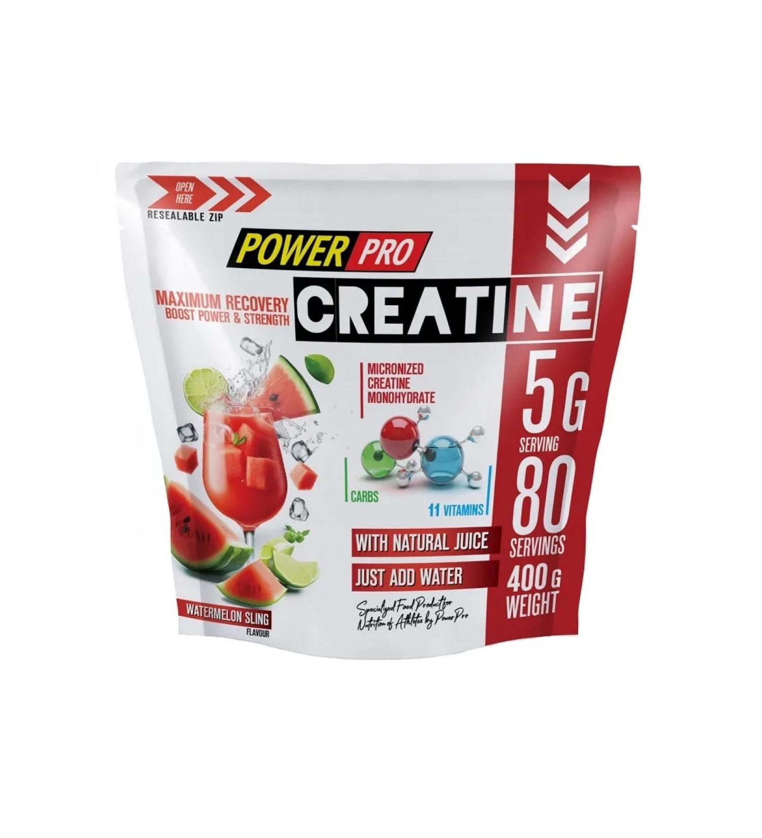 POWER PRO Creatine Creatine Maximum Recovery 400 gr watermelon