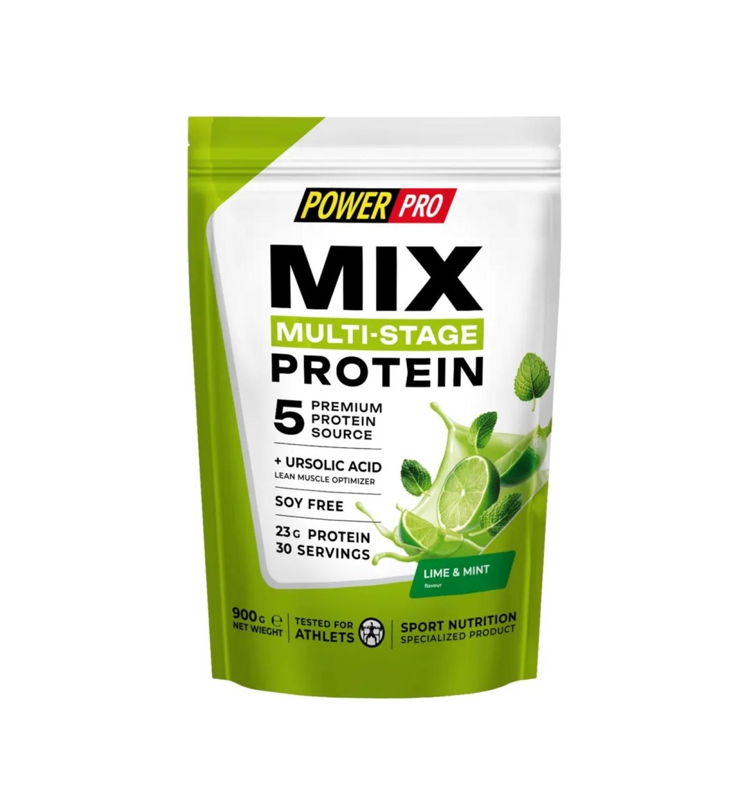 POWER PRO Protein MIX Protein 900 G Lim-grind