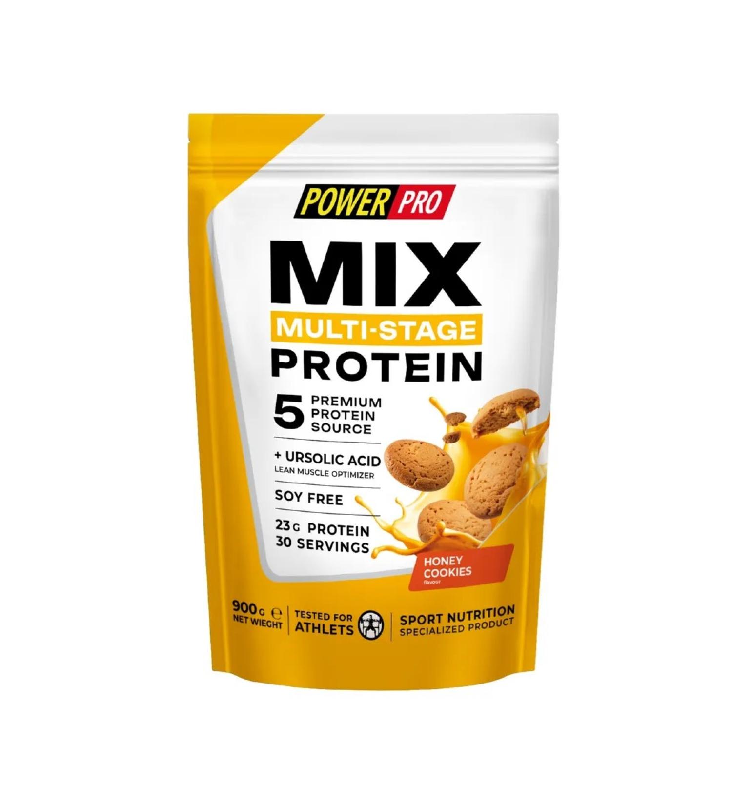 POWER PRO Protein Mix Protein 900 grams honey cookies