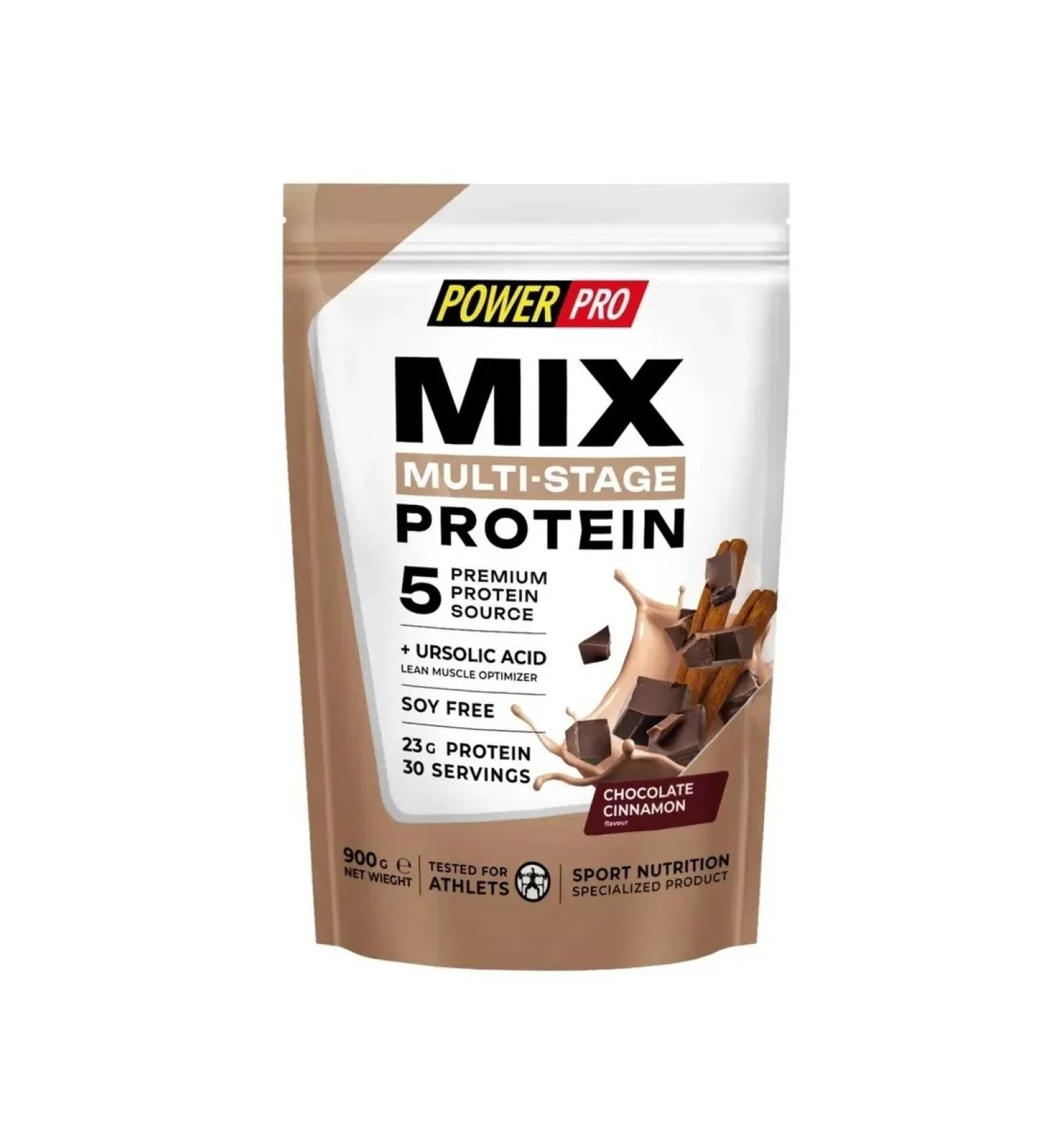 POWER PRO Protein MIX Protein 900 gr Chocolate zinnamon
