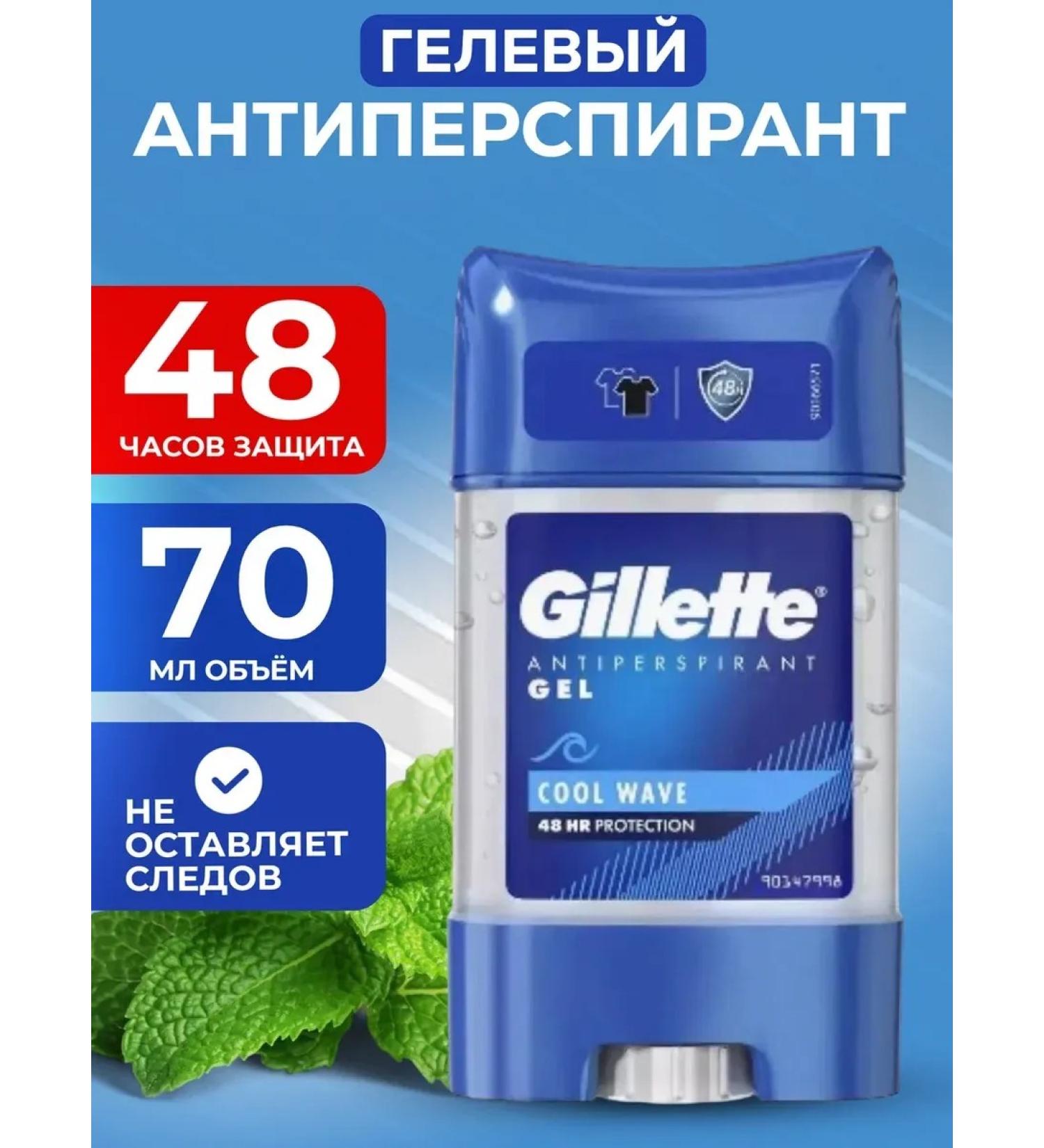 GILLETTE Gel antiperspirant Cool Wave - Buy Online on GoSupps.com