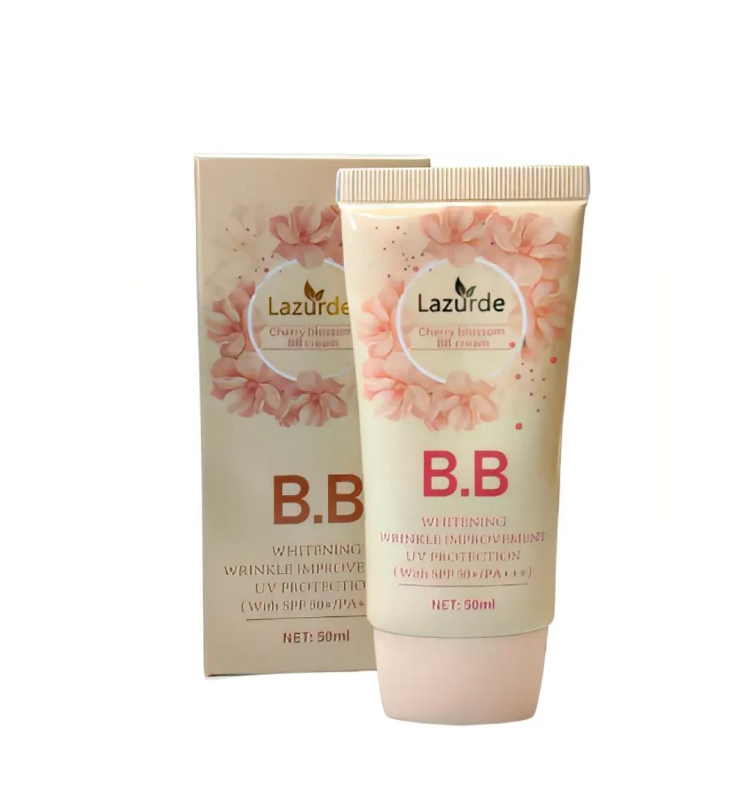 Korean cosmetics BB face cream Cherry flowers SPF 50 PA ++++ - Buy Online on GoSupps.com