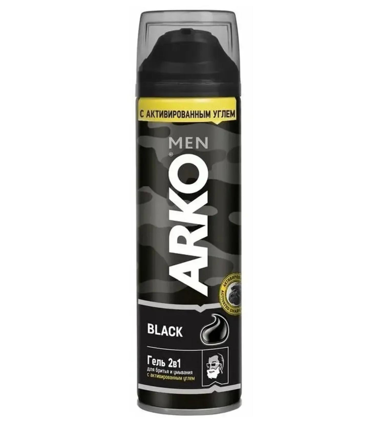ARKO Black shaving and washing gel 200 ml - Buy Online on GoSupps.com