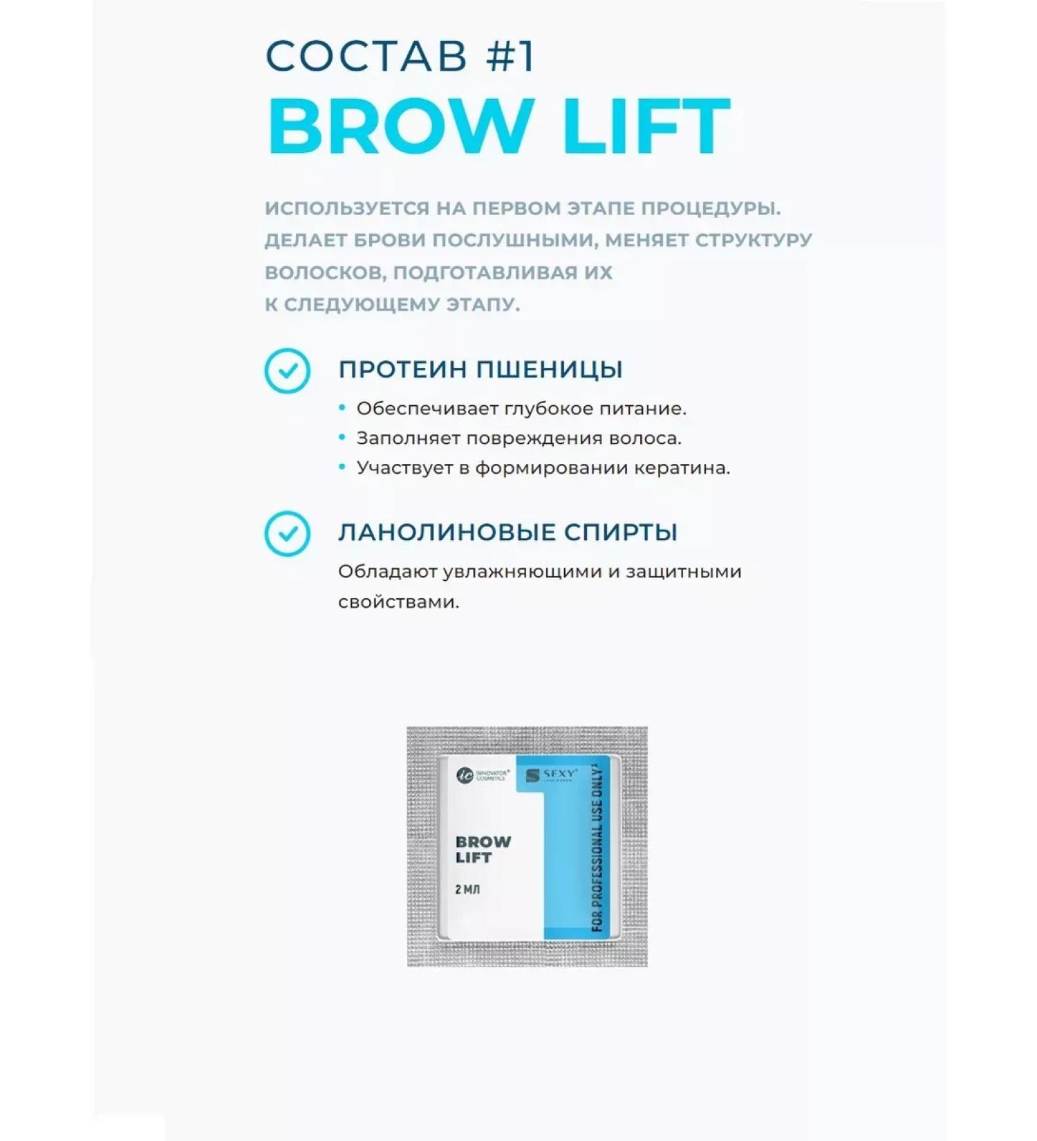 EyebrogelPlus Set for long -term laying of eyebrows Sasha Sexy Brow Permm - Buy Online on GoSupps.com