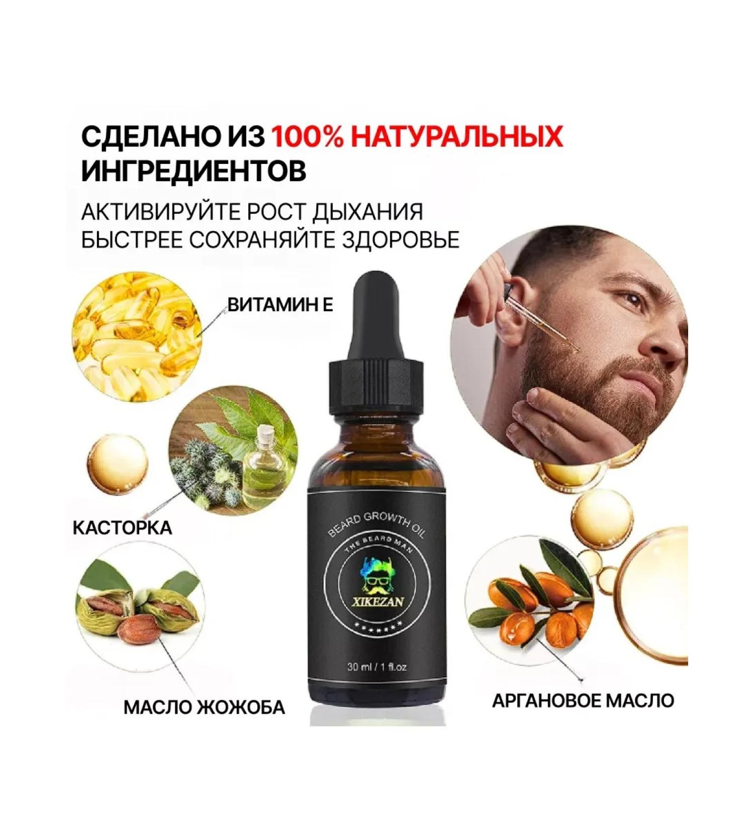 Cosmetics Set for caring and growth of beard and mustache - Buy Online on GoSupps.com