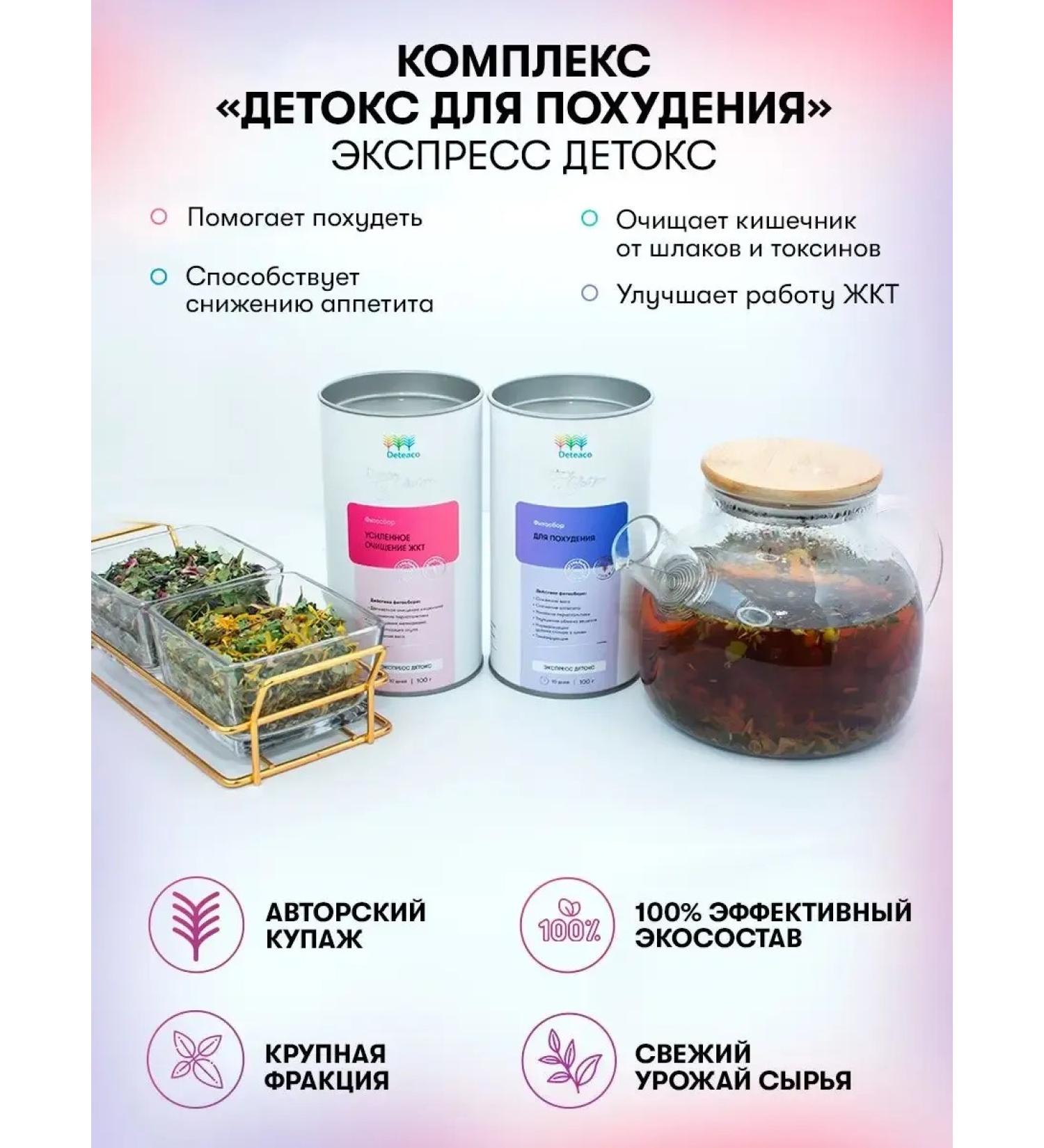 HerbafeeTech Detox complex for weight loss express 200 g - Buy Online on GoSupps.com