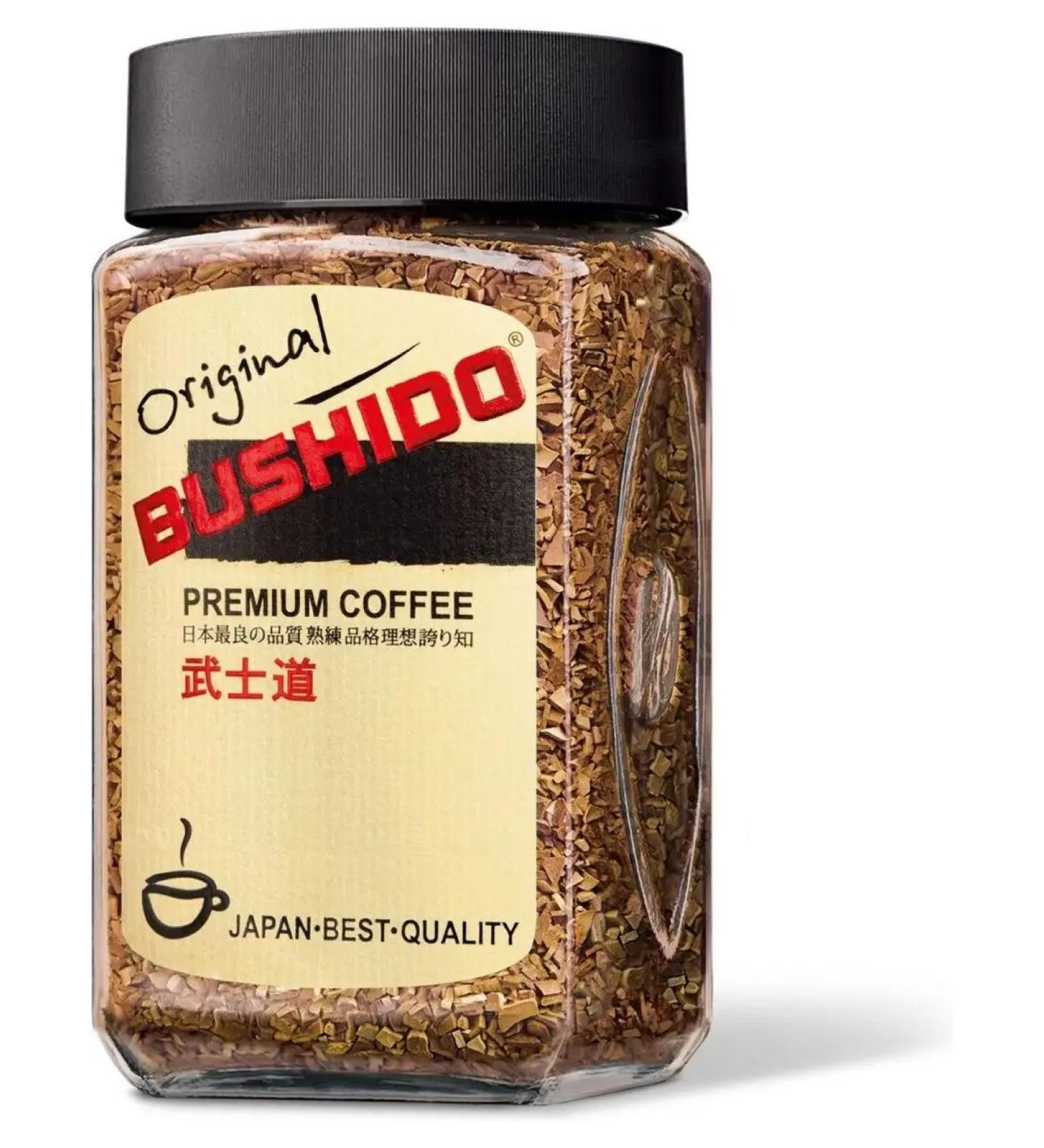 Natural soluble coffee Original 100g. Bushido - Buy Online on GoSupps.com