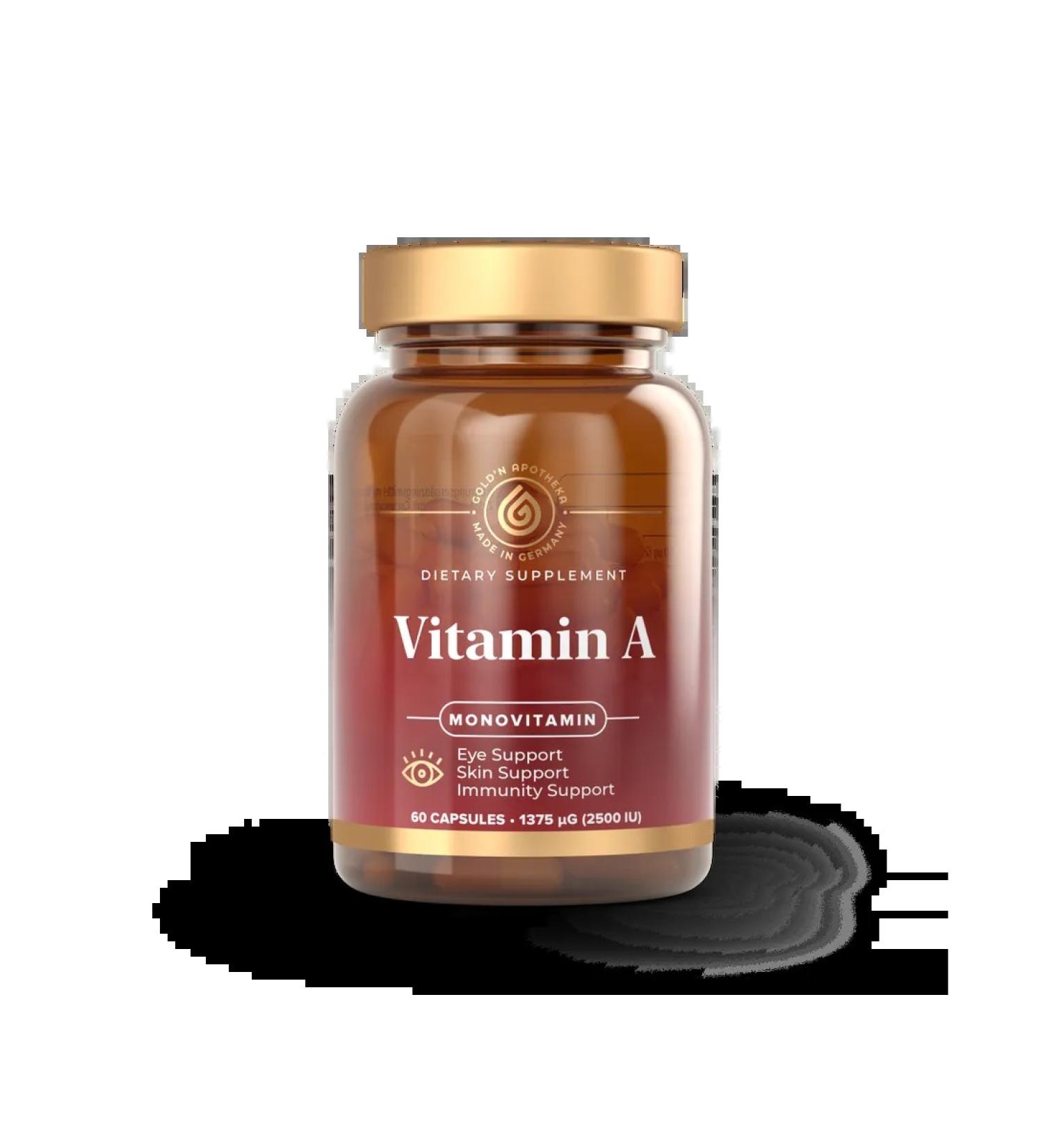 Gold'n apotheka vitamin a vitamin and capsules weighing 0 37 g 60 ... - Buy Online on GoSupps.com