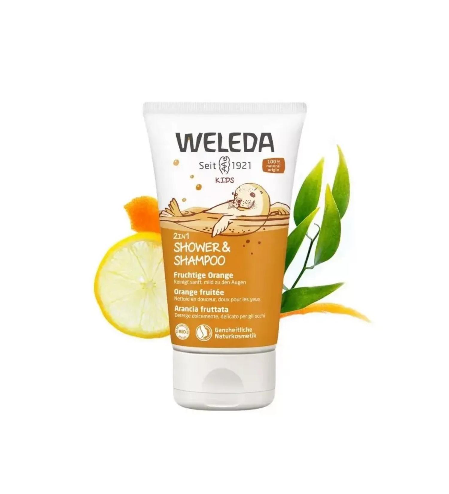 WELEDA Shampoo-gel children 2 in 1 orange 150 ml