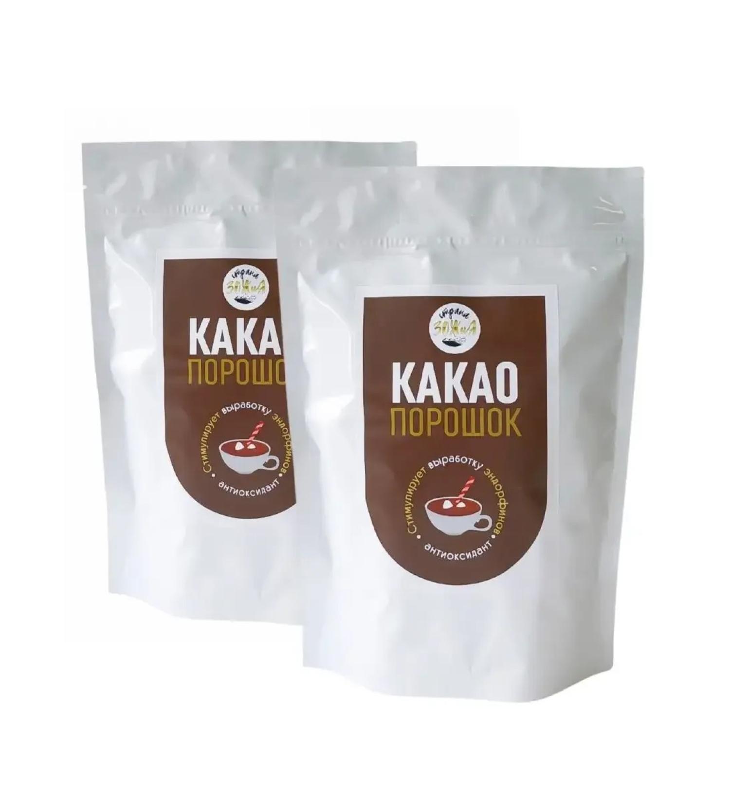 CocoEdge Cocoa powder fat -free natural 200 g 2 pcs - Buy Online on GoSupps.com