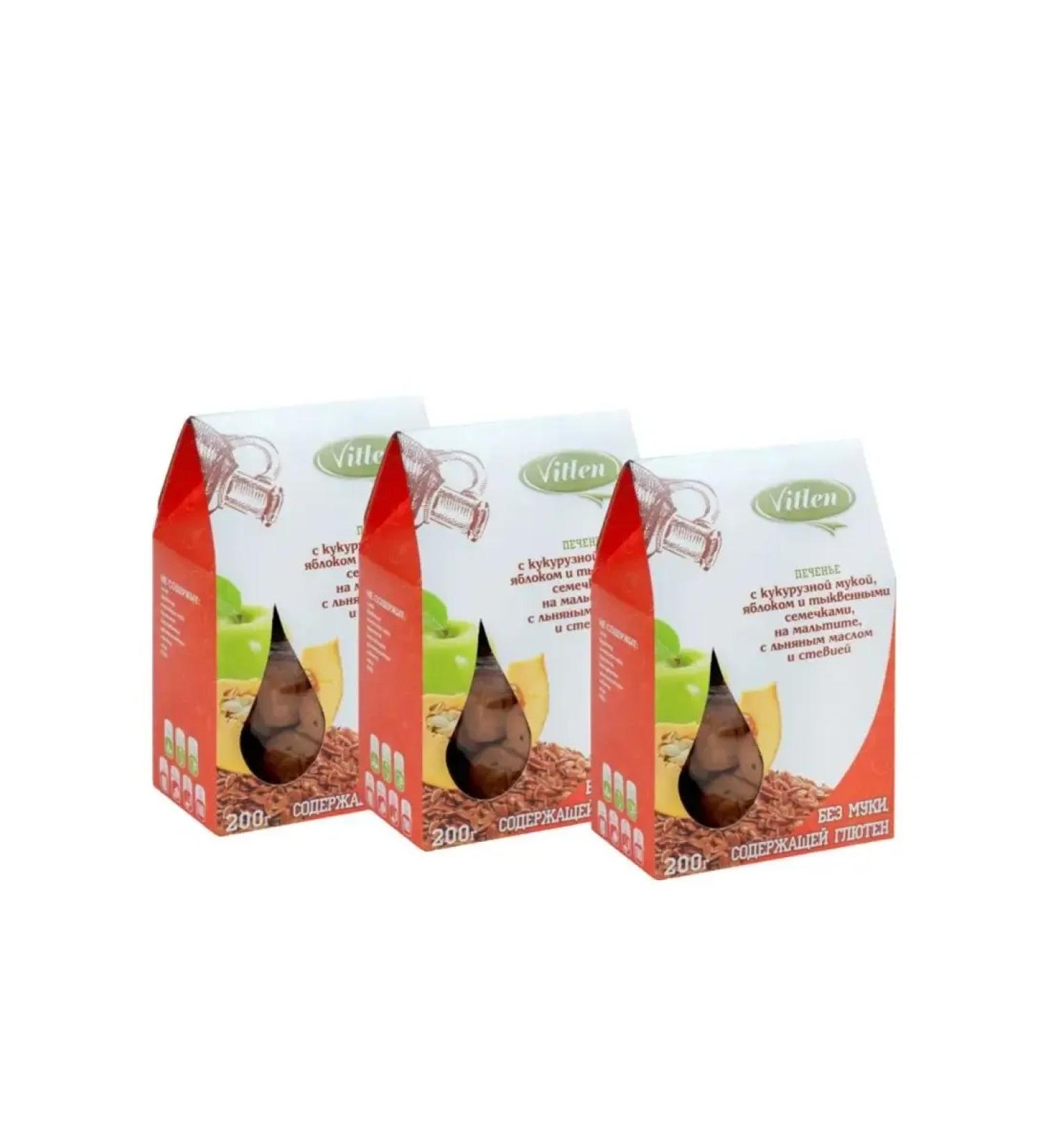 CookiCorp Cookies are gluttonous with Cook. flour and pumpkin. Semet 200 gr. 3 pcs