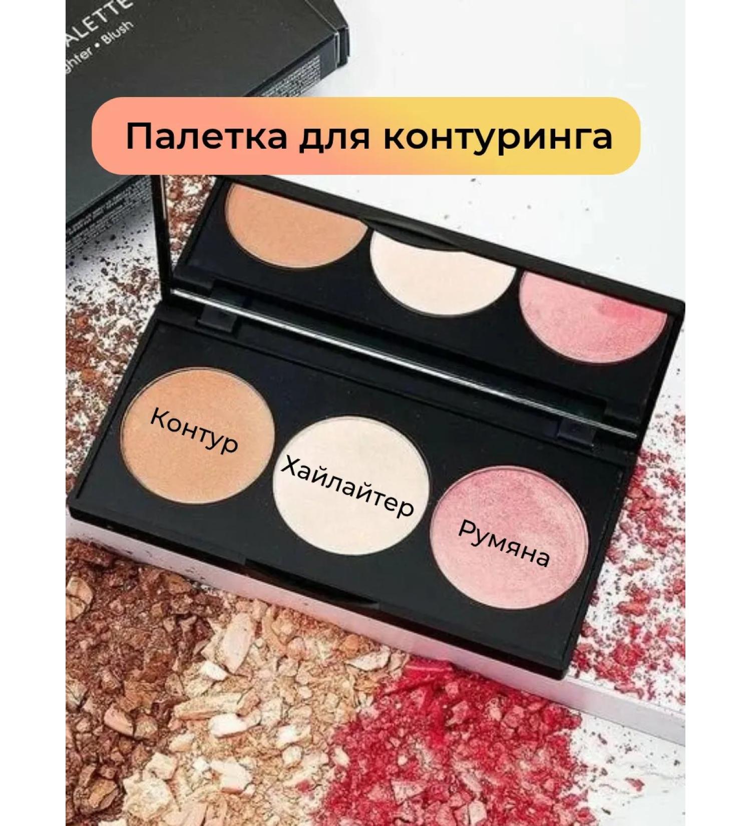 Golden Rose Make Up face contouring palette with highlighter and blush - Buy Online on GoSupps.com