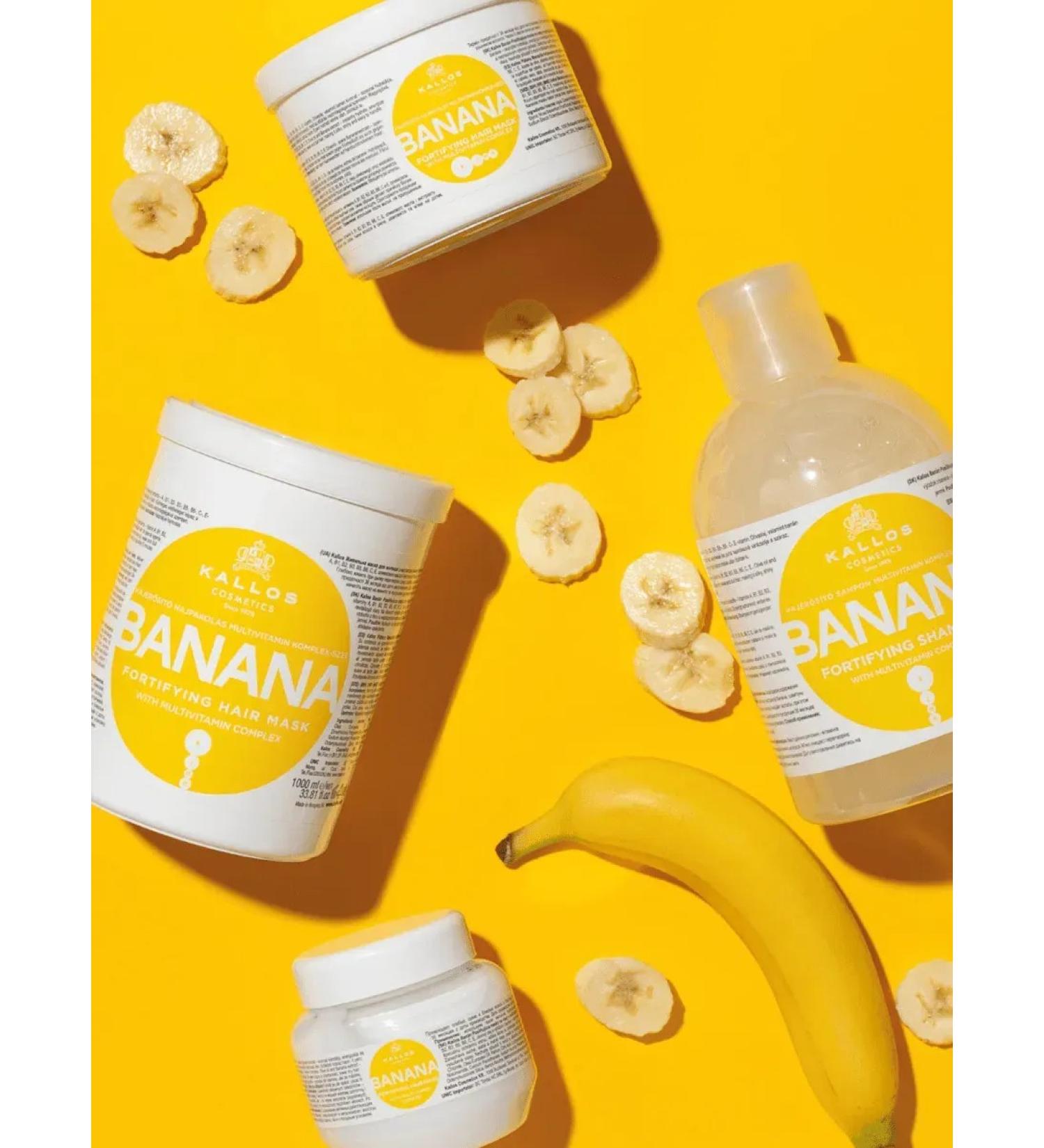 CosmetimaskLabs Set of hair mask 1 l. + Shampoo 1 l. Banana - Buy Online on GoSupps.com