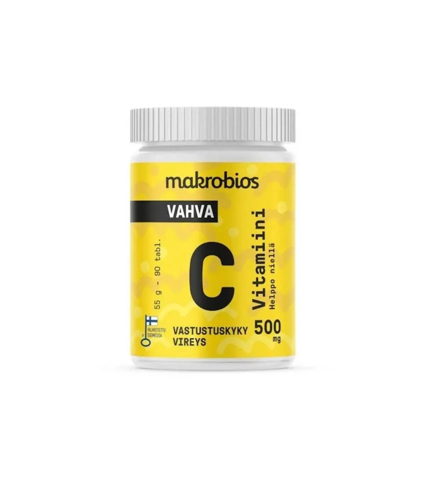 Makrobios Vitamin C 500 mg 90 Tab (Finland)