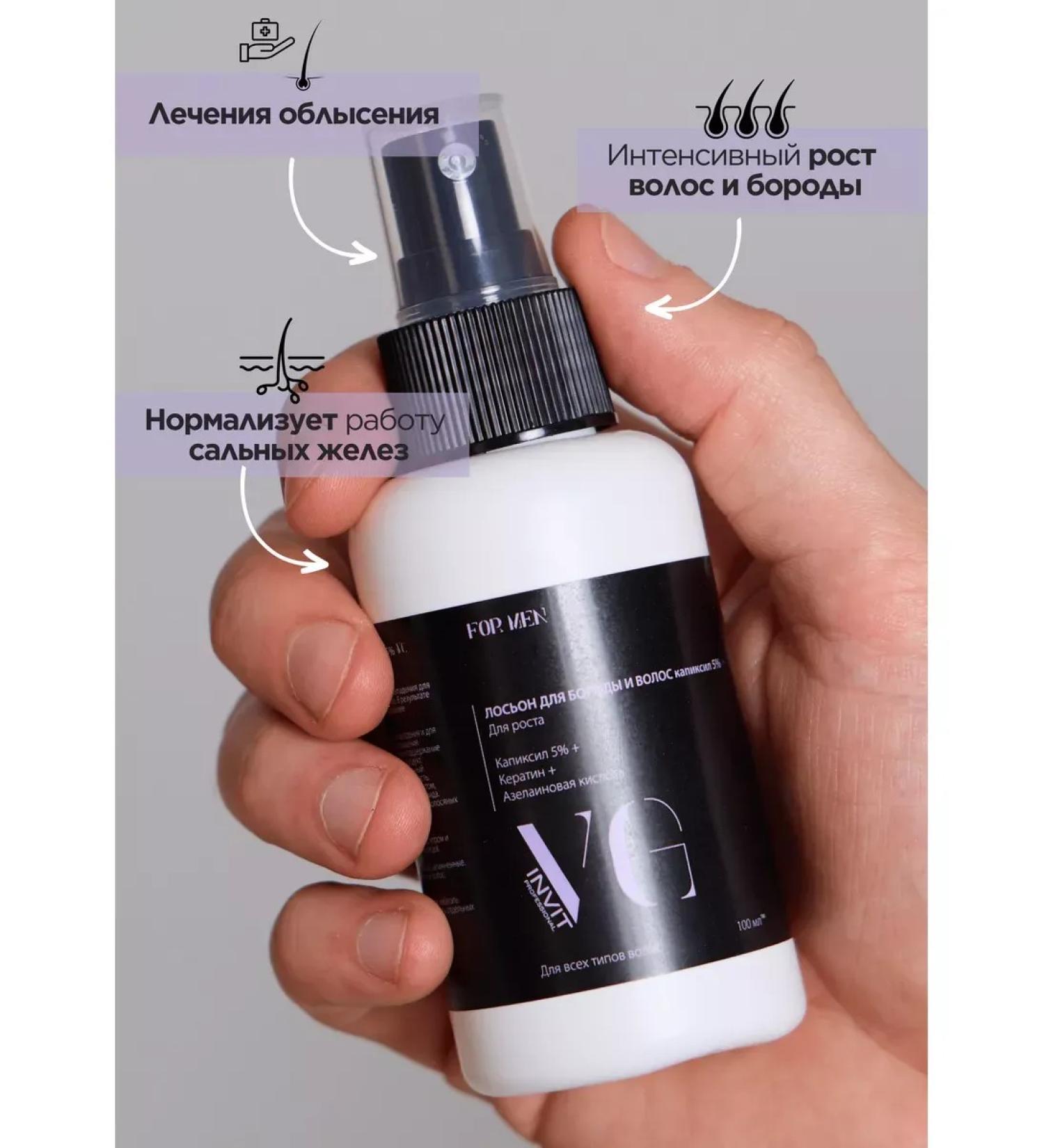 LotionPro Keratin lotion for the growth of beard and hair - Buy Online on GoSupps.com