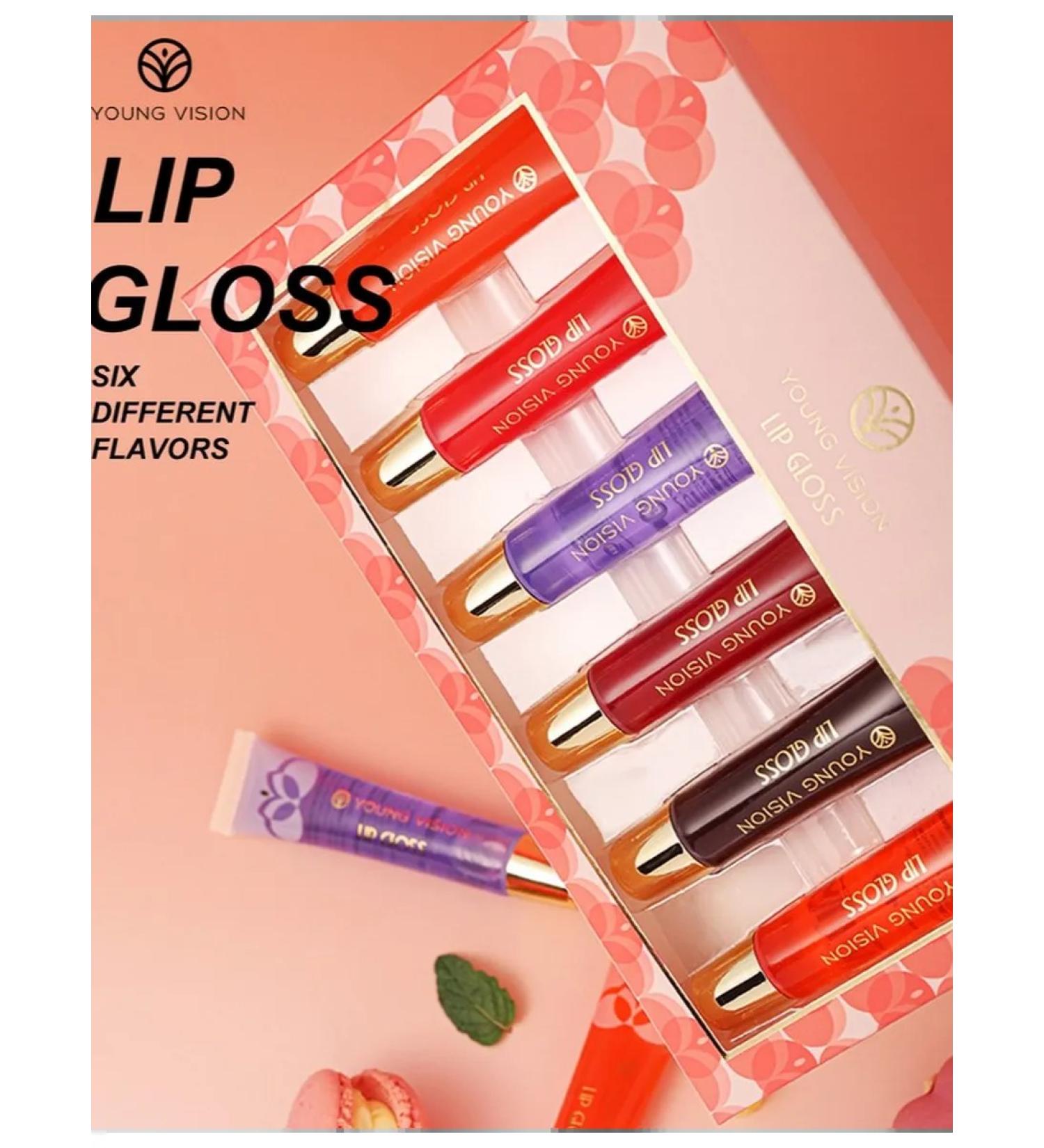 A set of moisturizing lip oils 6 pcs - Buy Online on GoSupps.com