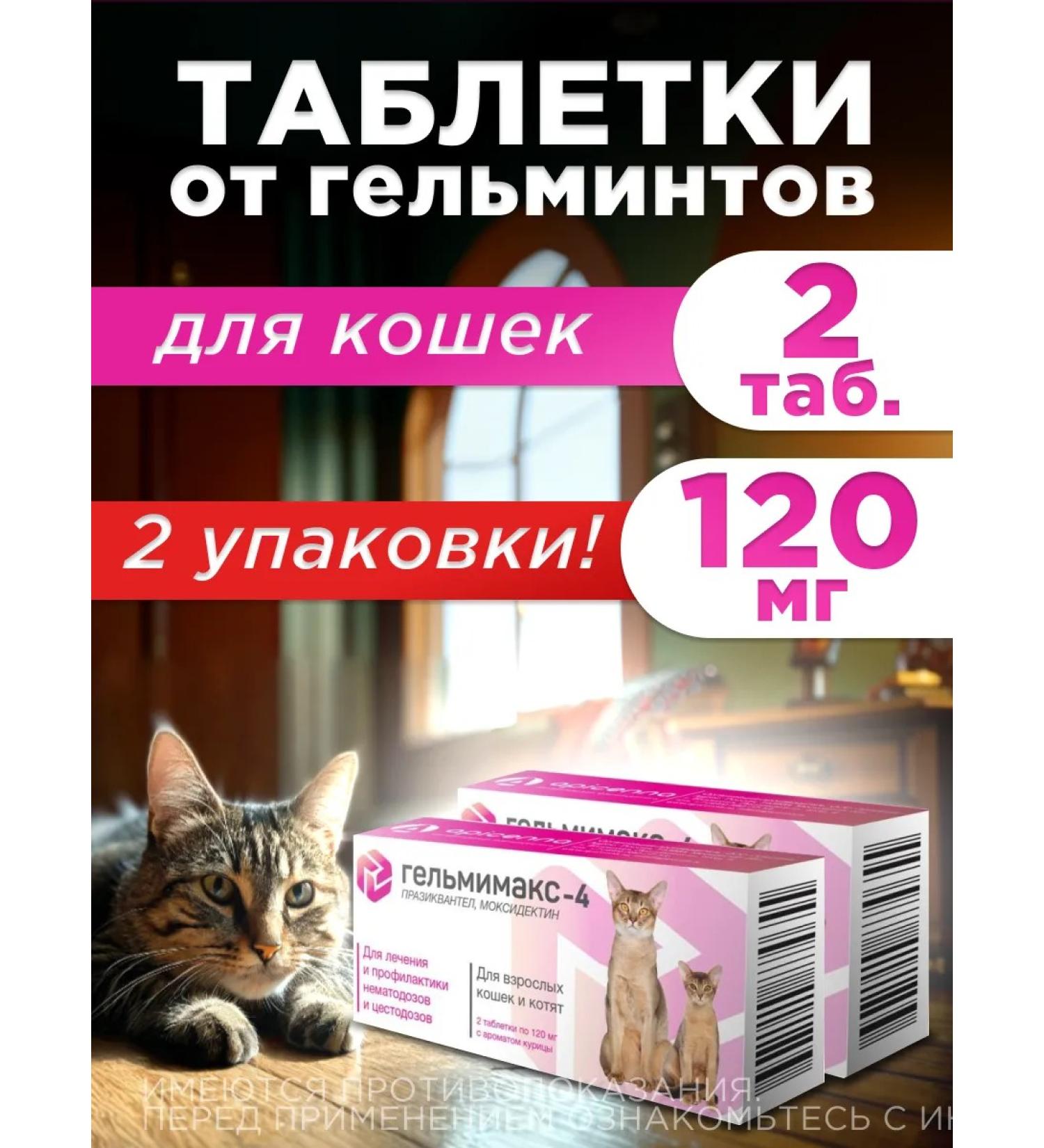 Apicenna Helmimax-4 for cats  - Buy Online on GoSupps.com