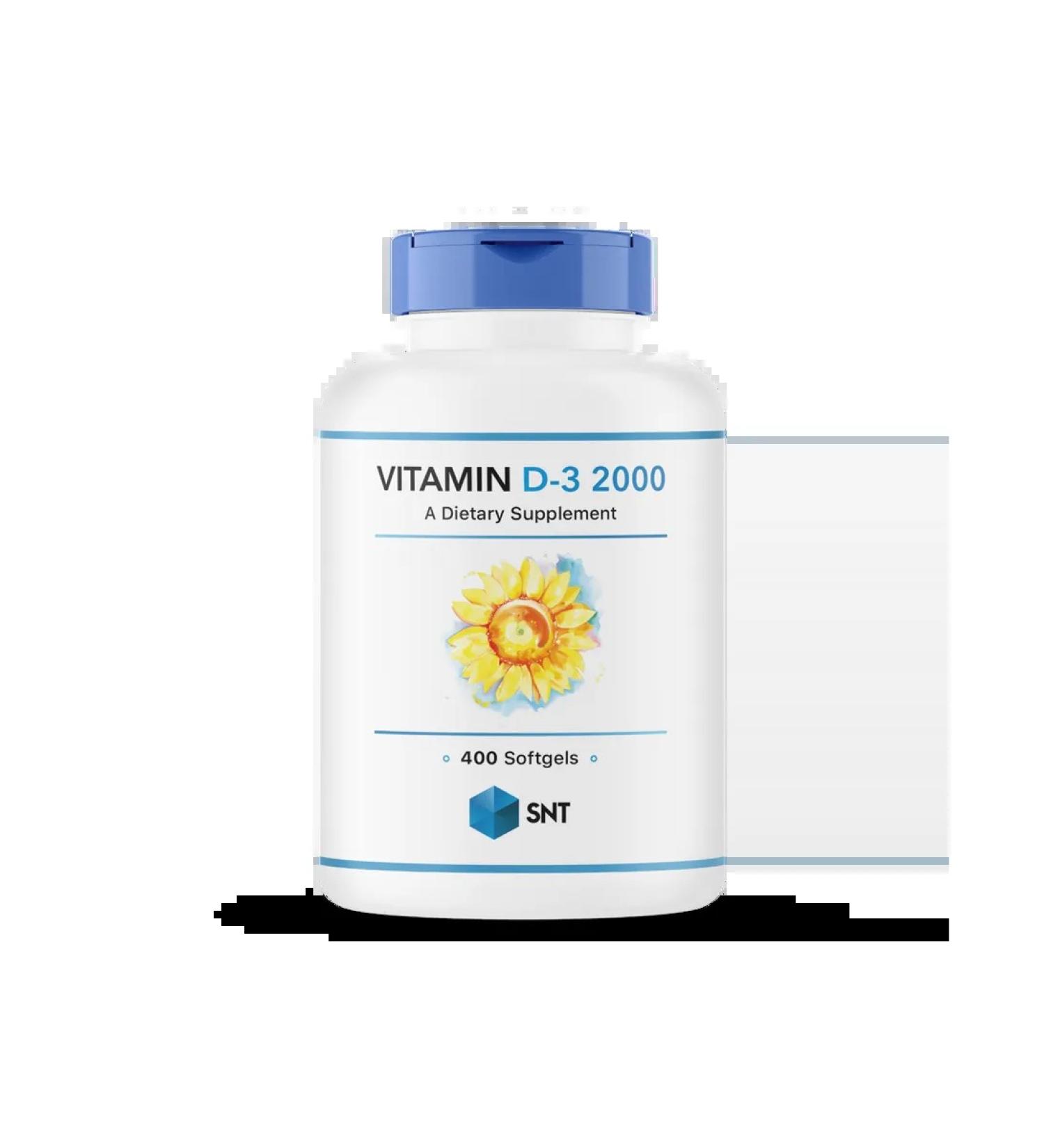 SNT Vitamin D3 2000 IU 400 capsules - Buy Online on GoSupps.com