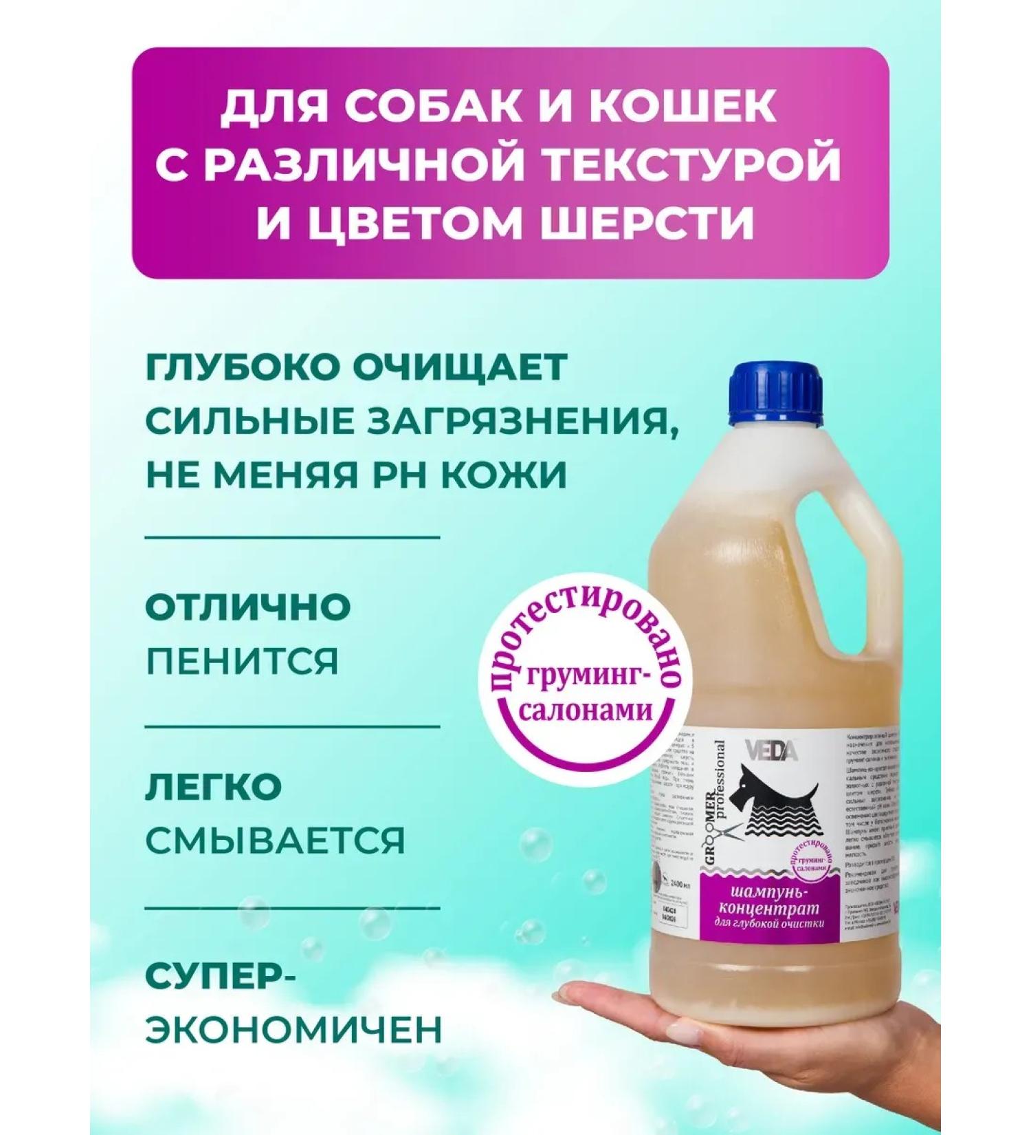 AnimashampooMax Shampoo for dogs and cats deep cleaning concentrate 2400 - Buy Online on GoSupps.com