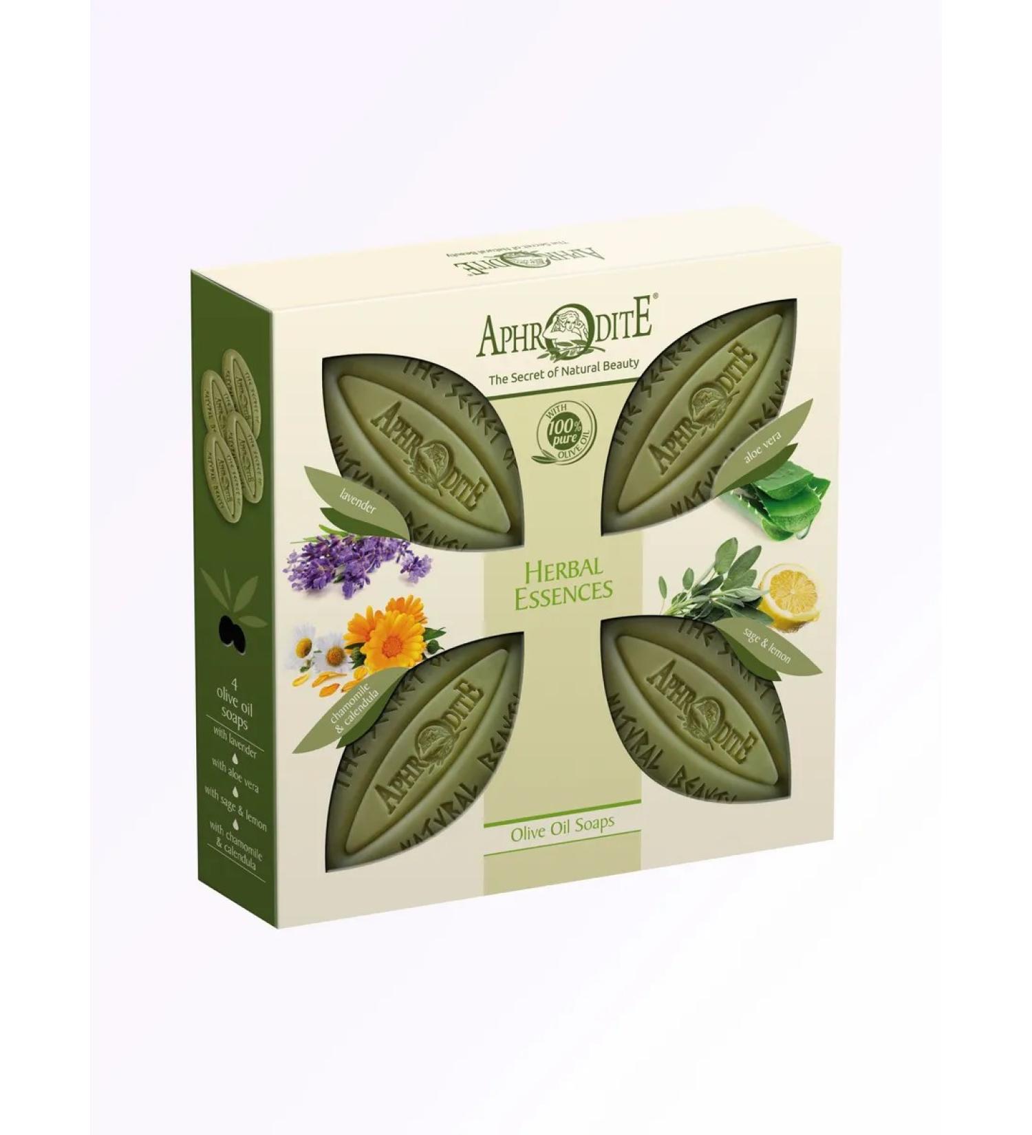 Aphrodite A set of soap olive lavender aloe chamomile sage - Buy Online on GoSupps.com