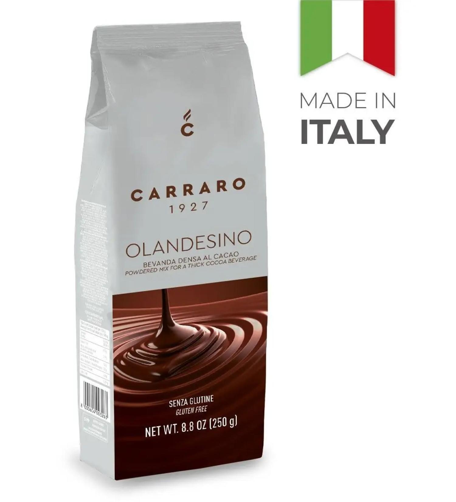Carraro Soluble cocoa Cacao Olandesino 250 gr