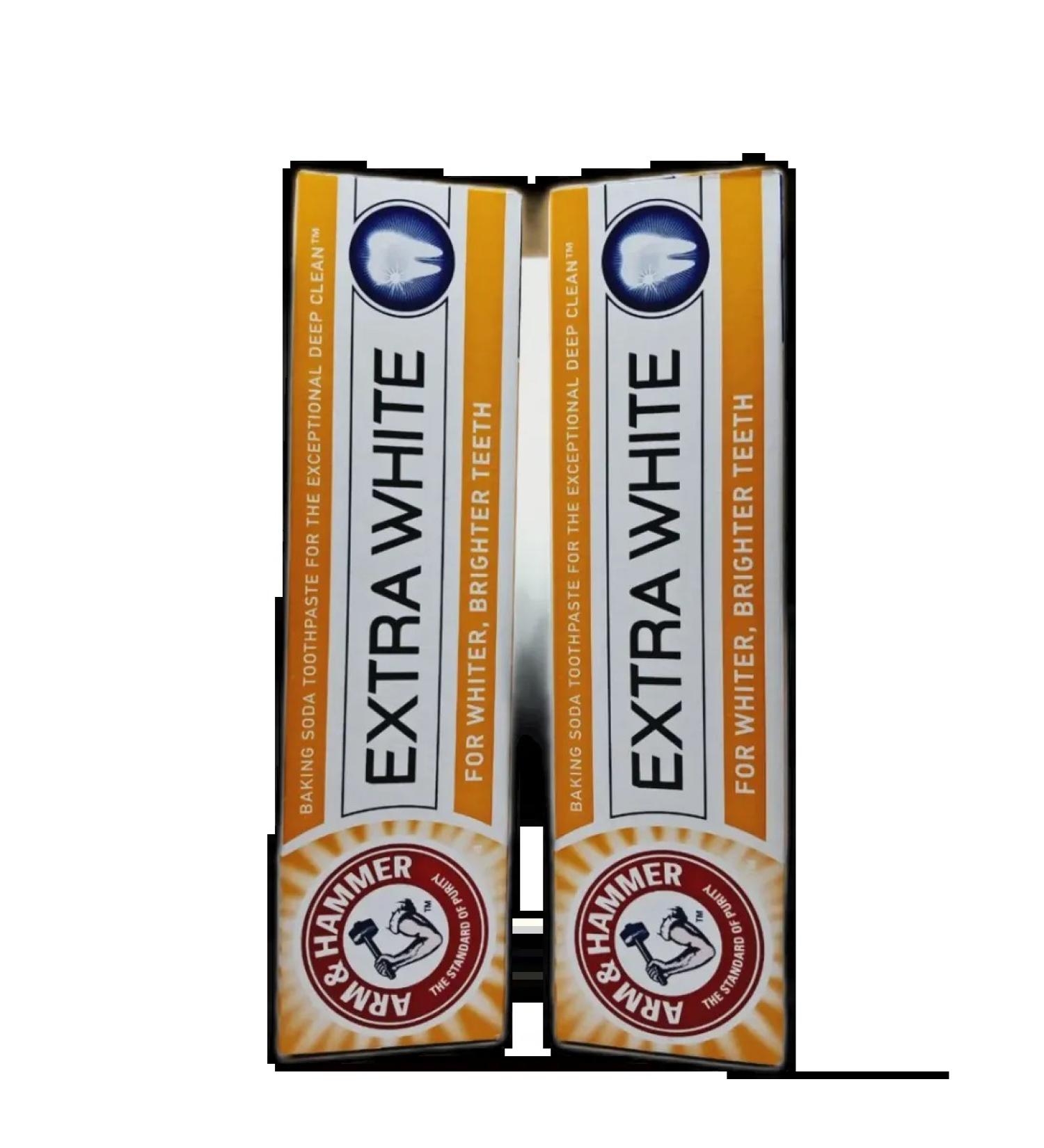 Arm & Hammer Toothpaste Extra White 125g 2 pcs - Buy Online on GoSupps.com