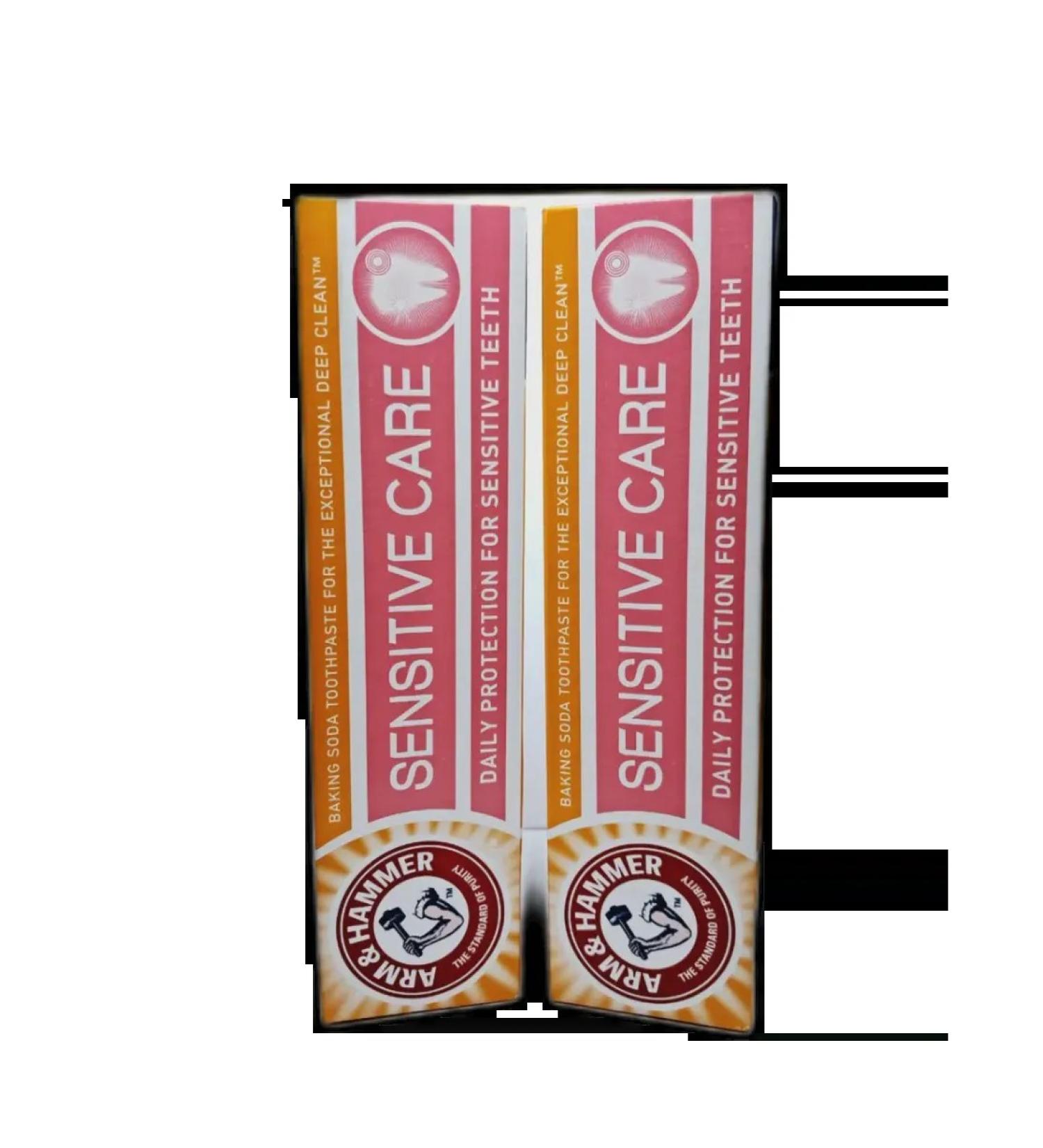 Arm & Hammer Sensitive Care 125g 2 pcs toothpaste - Buy Online on GoSupps.com