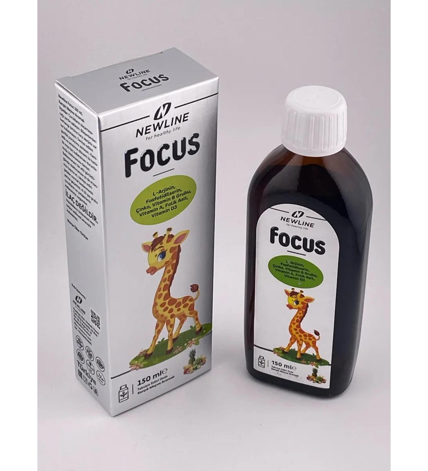 Gairbekstore NewLine Focus syrup 150 ml - for concentration memory - Buy Online on GoSupps.com