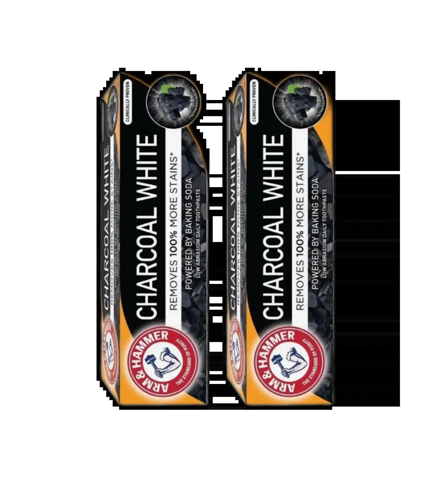 Arm & Hammer Charcoal White 125g 2 pcs toothpaste - Buy Online on GoSupps.com