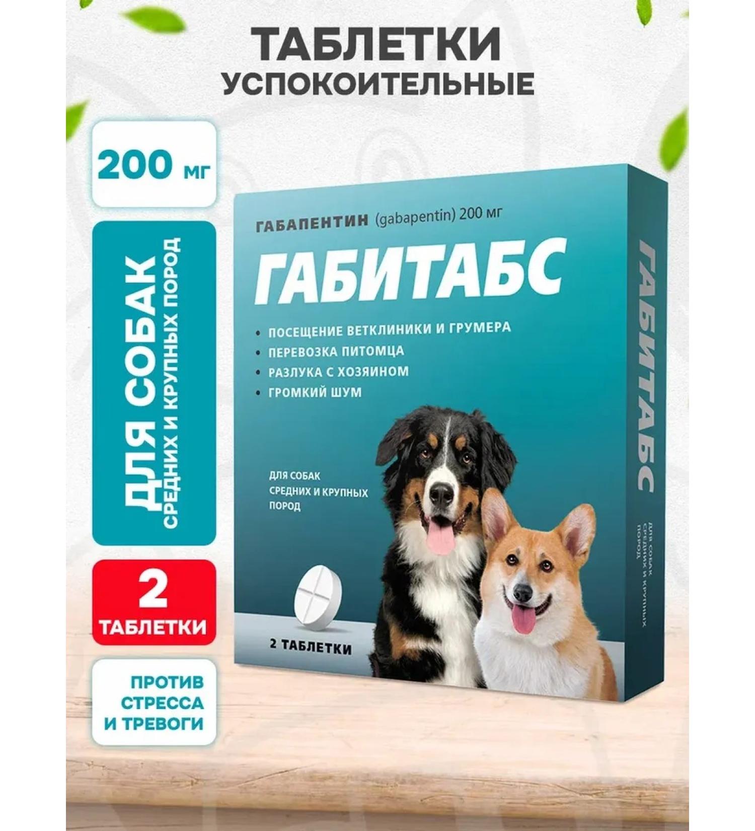 Apicenna Gabitabs sedative to medium and large dogs 2 tab - Buy Online on GoSupps.com